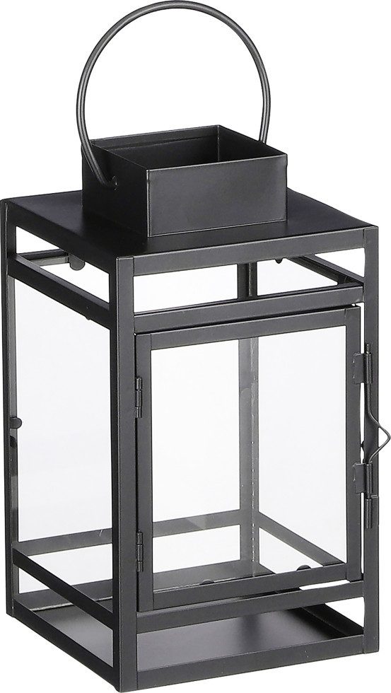 Mica Decorations Kerzenhalter Mica Laterne Storm schwarz Eisen 23 x 13 x 13 günstig online kaufen
