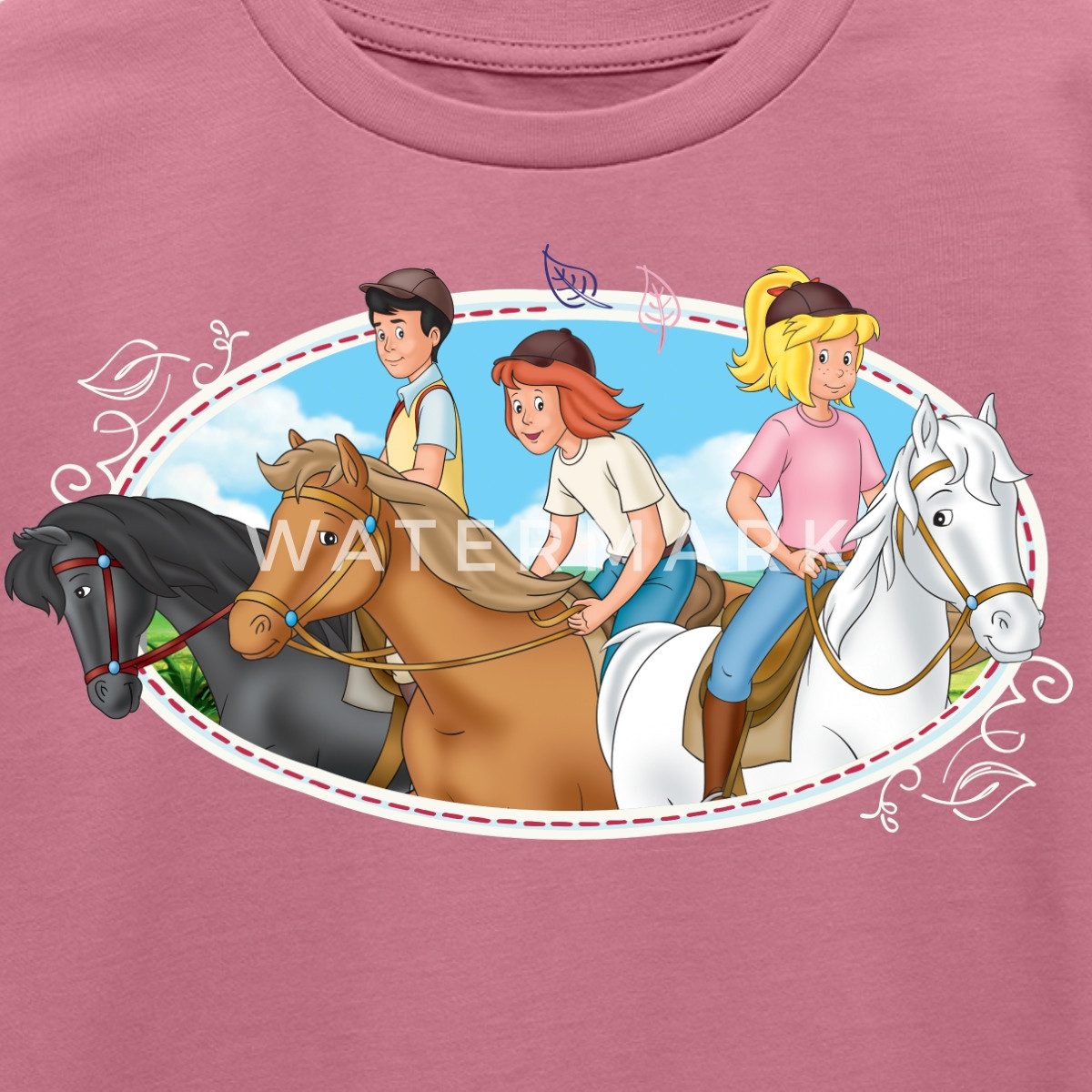 Spreadshirt T-Shirt Bibi Und Tina Ausritt Mit Freunden Kinder Premium T-Shirt (1-tlg)