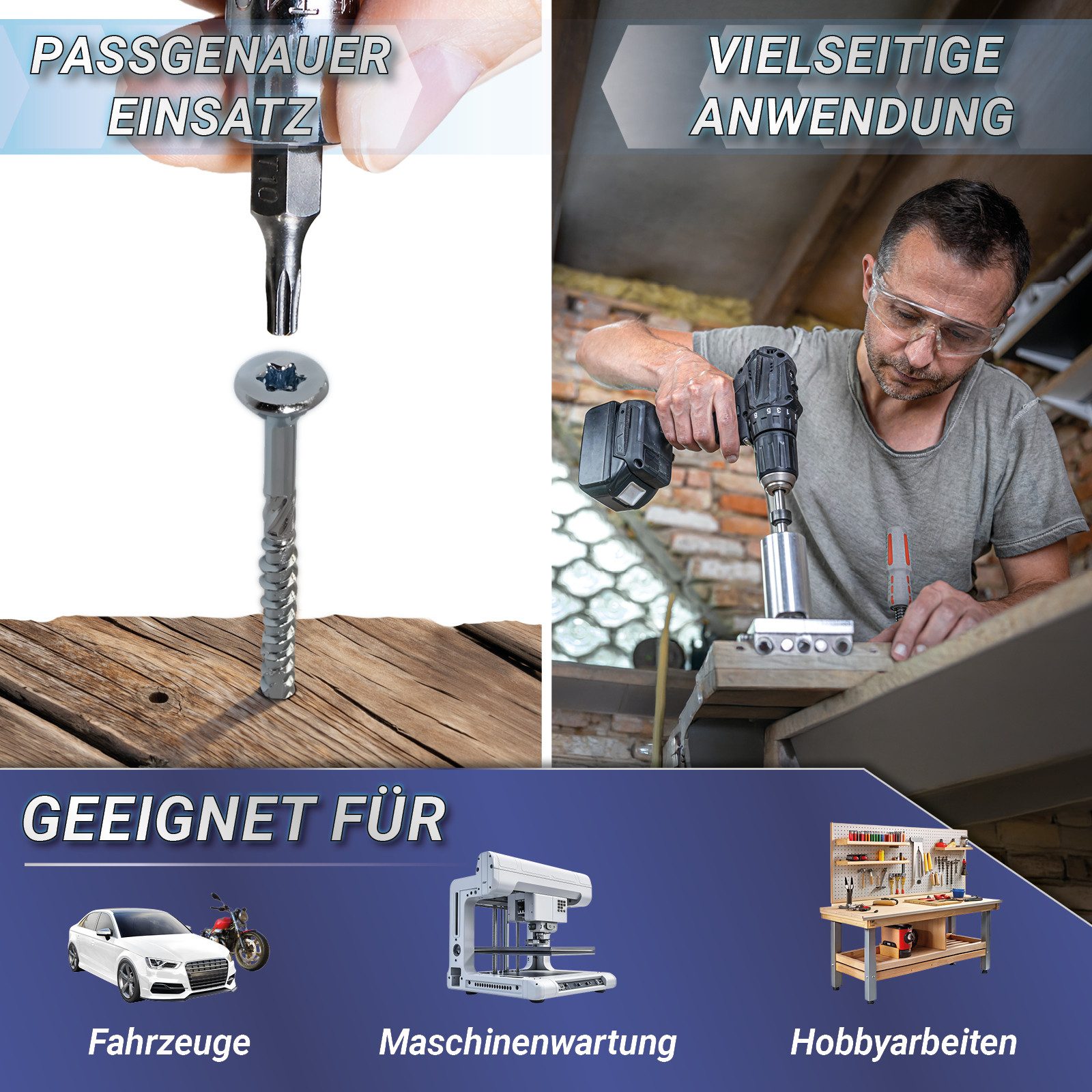 Bituxx Stecknüsse Set 18 tlg. Torx Nuss, Set, 18-St., MS-13381 – Bild 3 von 5
