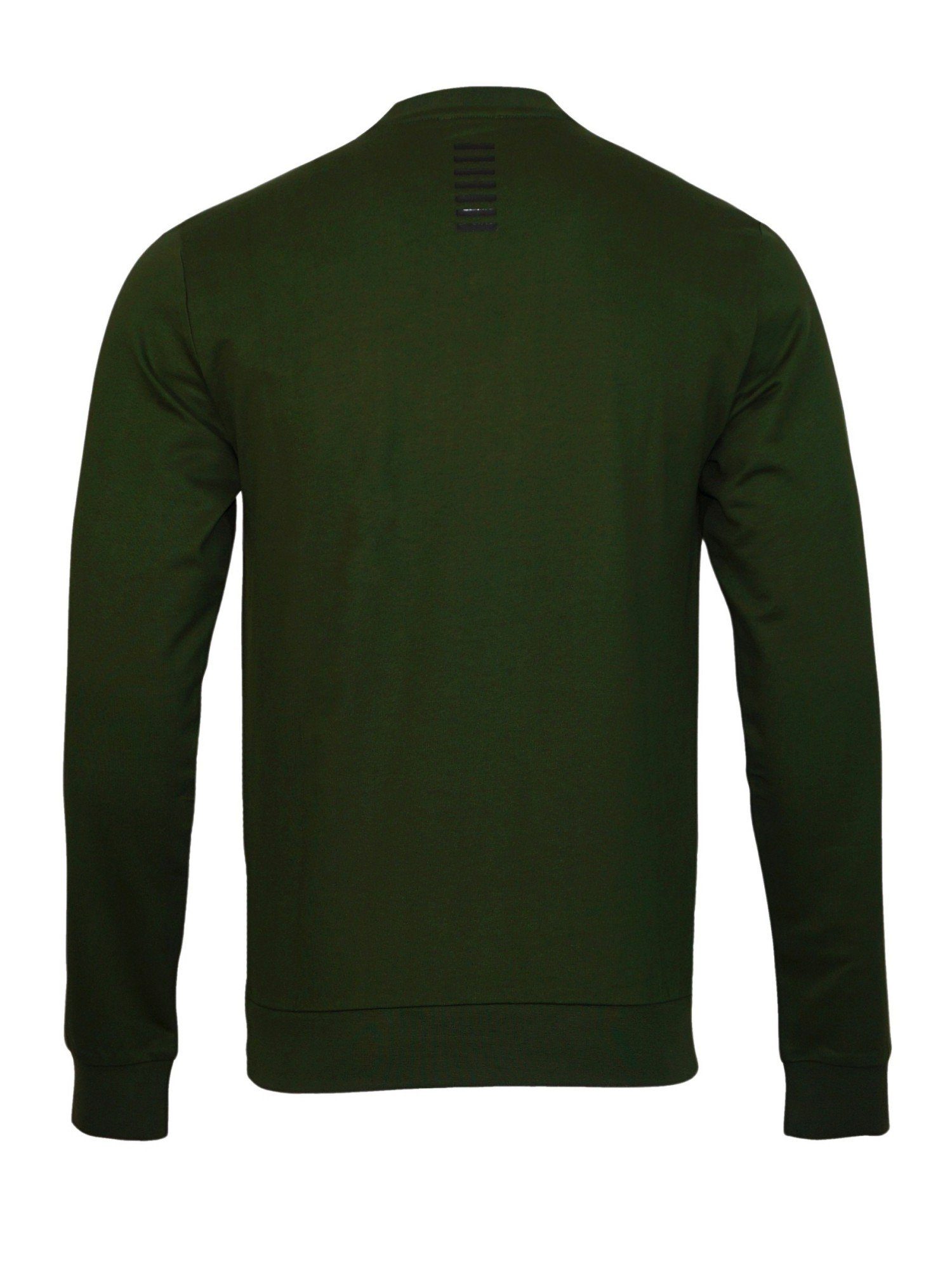 Emporio Armani Sweatshirt Pullover Core grün mit (1-tlg) Rundhals Identity Sweatshirt