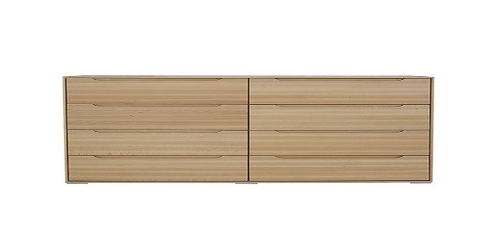 Xlmoebel Kommode Massivholz-Kommode mit Regal - Robuste Bauweise und zeitloses Design (Kommode, 1 St., Kommode), Hergestellt in Europa
