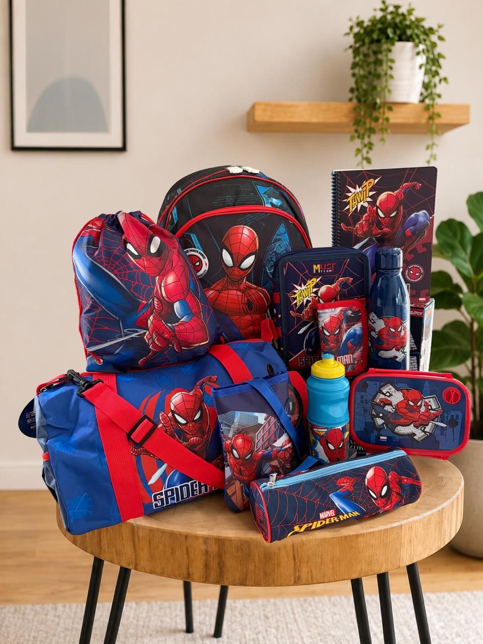 Spiderman Schulrucksack Spider-Man Schulset XXL 11-teilig mit Rucksack für Schule & Freizeit (11-tlg)