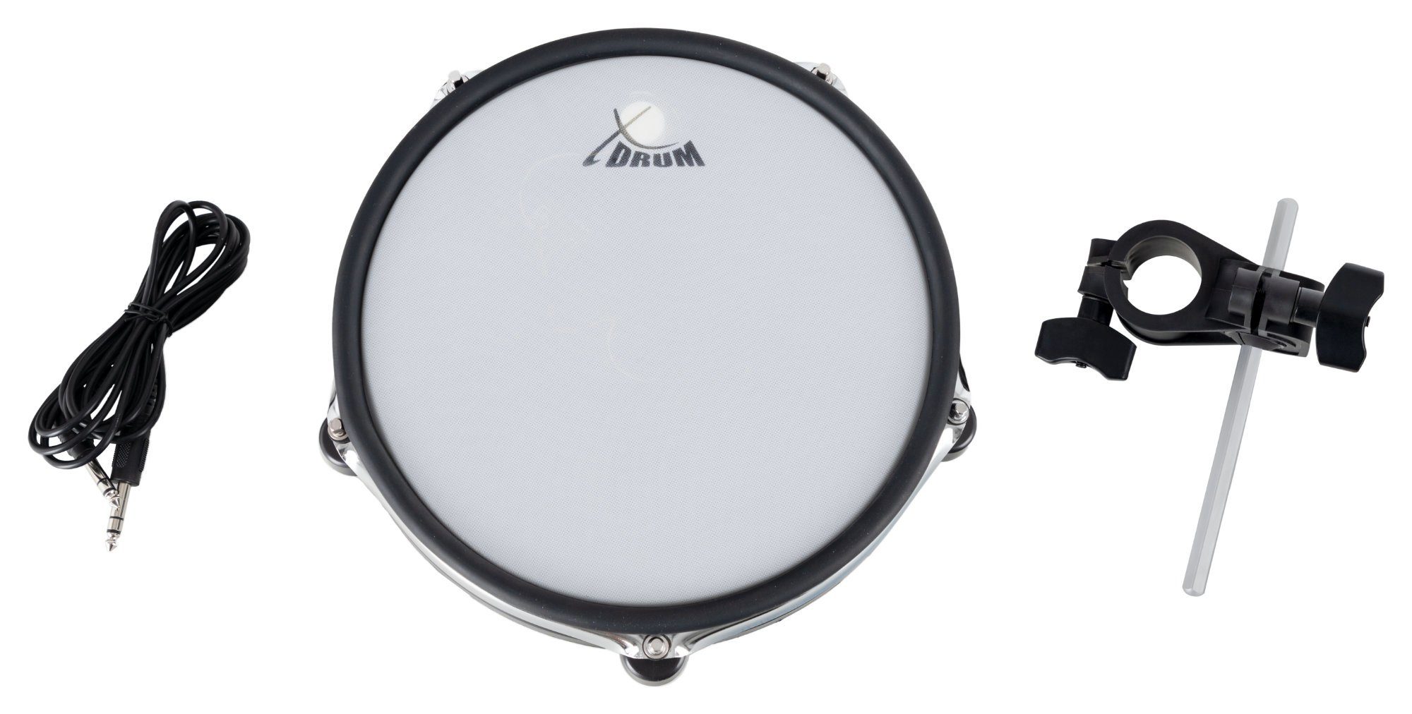 XDrum E-Drum DD-650 Add-On Set - 10" Dual Zone Pad (Fell und Rim), Realistischer Rebound
