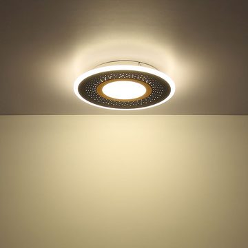 etc-shop LED Deckenleuchte, Deckenleuchte Schlafzimmerlampe LED dimmbar Nachtlicht-