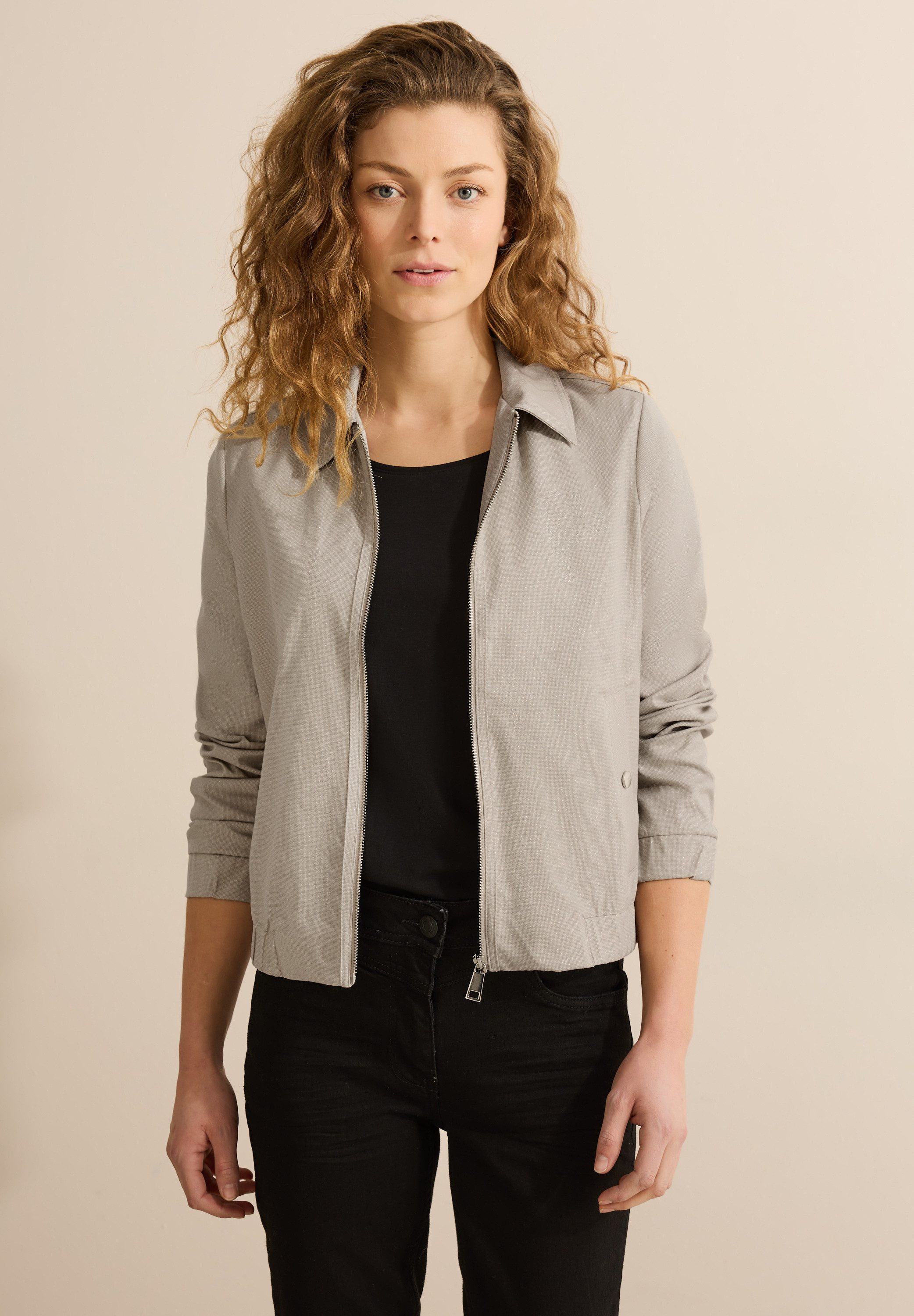 CECIL Kurzjacke in angenehmen Materialmix günstig online kaufen