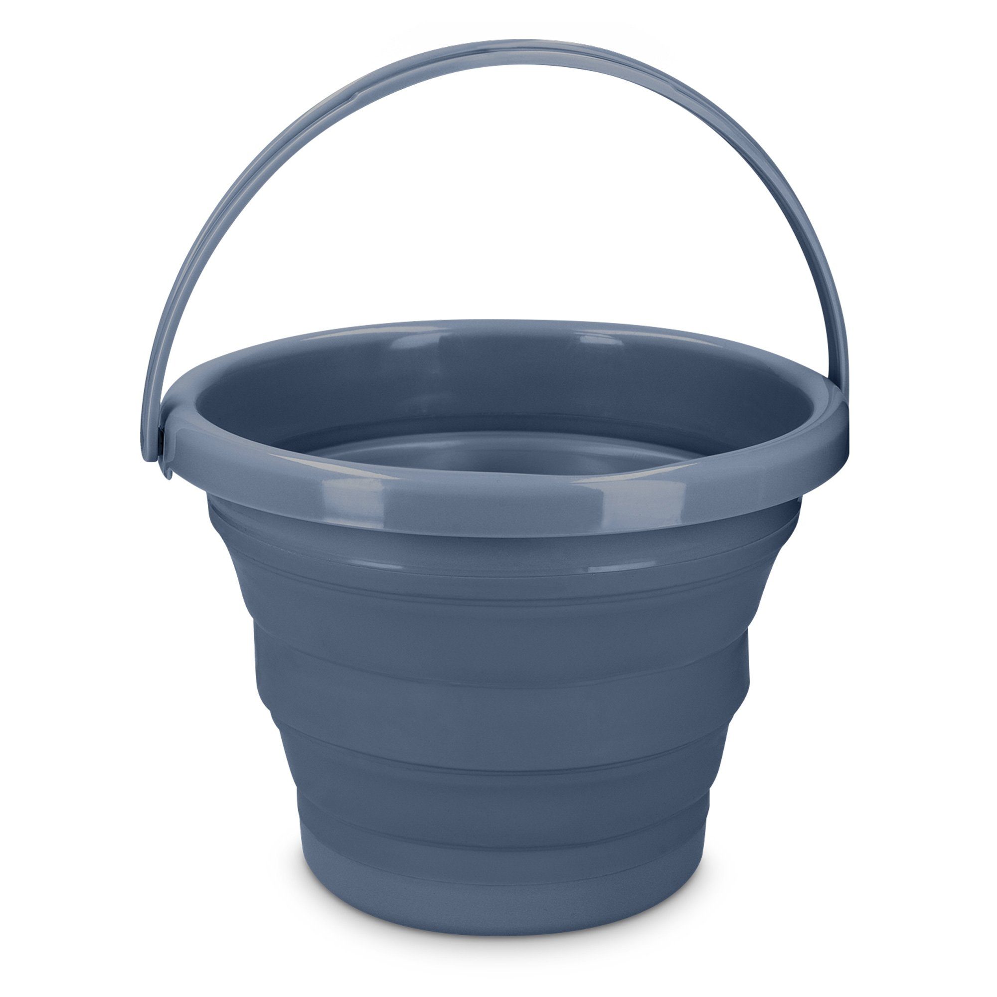 Putzeimer Silikon-Eimer faltbar - 5l für Reinigung, Camping, Angeln, Küche