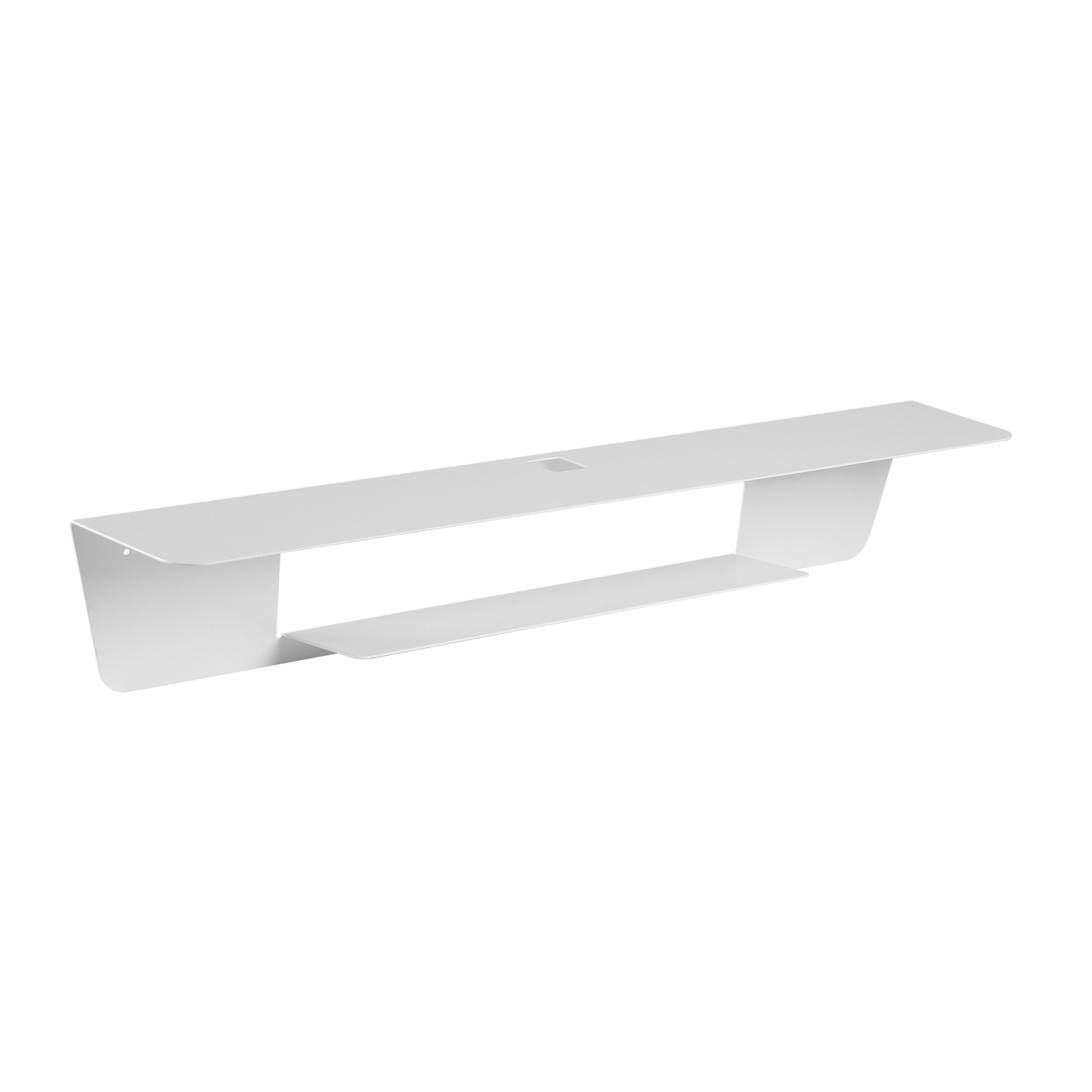 RICOO Soundbar-Halterung Soundbar Wandhalterung für alle Soundbards LH059-W, (1 Stk. Soundbar Wandhalterung weiss, 1-tlg., 1x Universalhalterung unter dem TV oder über dem Fernseher, Soundbar Wandhalterung 10 kg Belastbarkeit, Wandabstand 153mm)