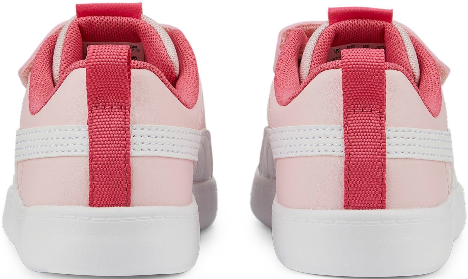 Kinder Klettverschluss pink PS Sneaker V mit PUMA Courtflex v2 für