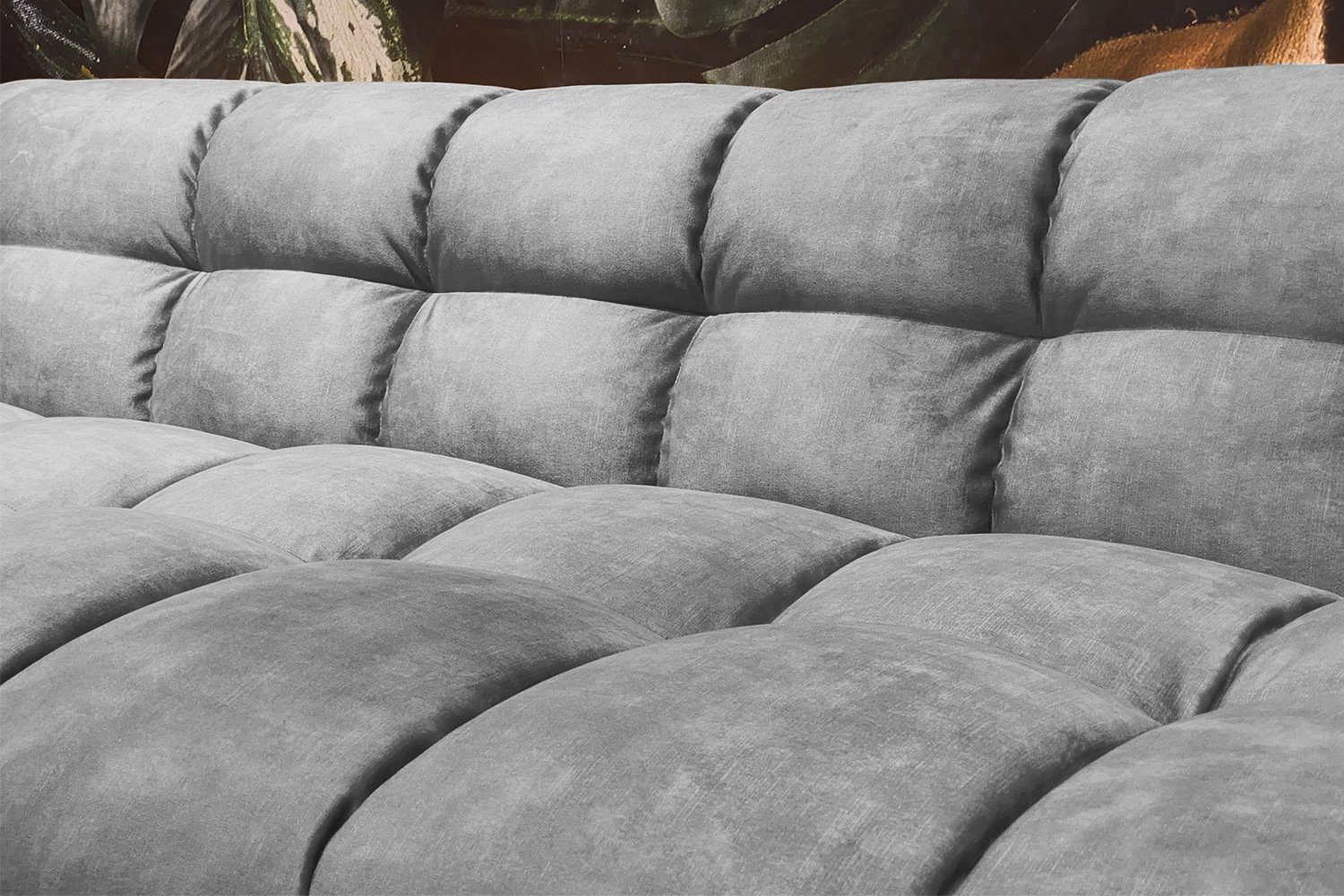 KAWOLA Sofa ROSARIO, Velvet versch. Größen und versch. Farben