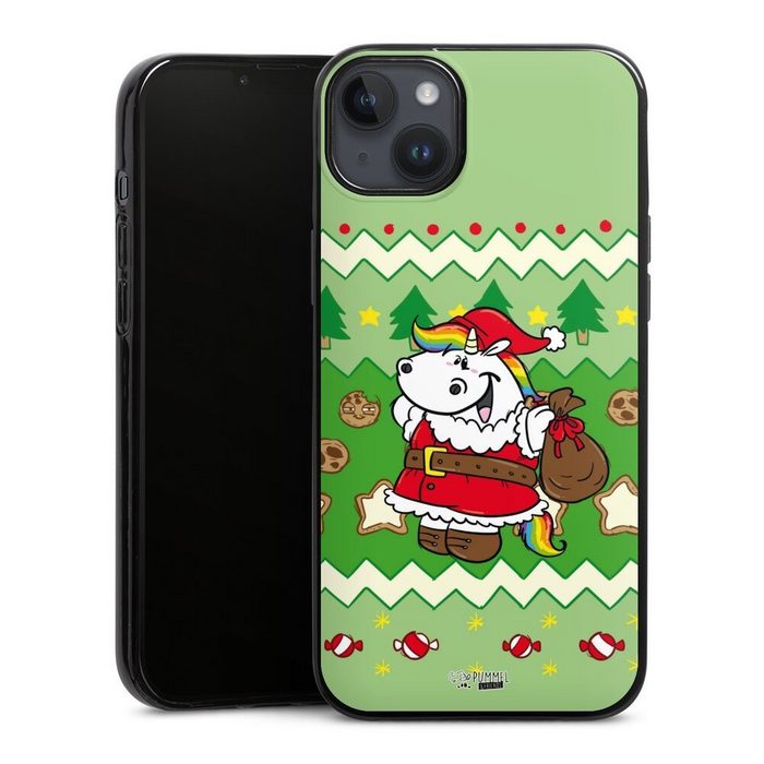 DeinDesign Handyhülle Ugly Christmas Pummeleinhorn Grün Apple iPhone 14 Plus Silikon Hülle Bumper Case Handy Schutzhülle