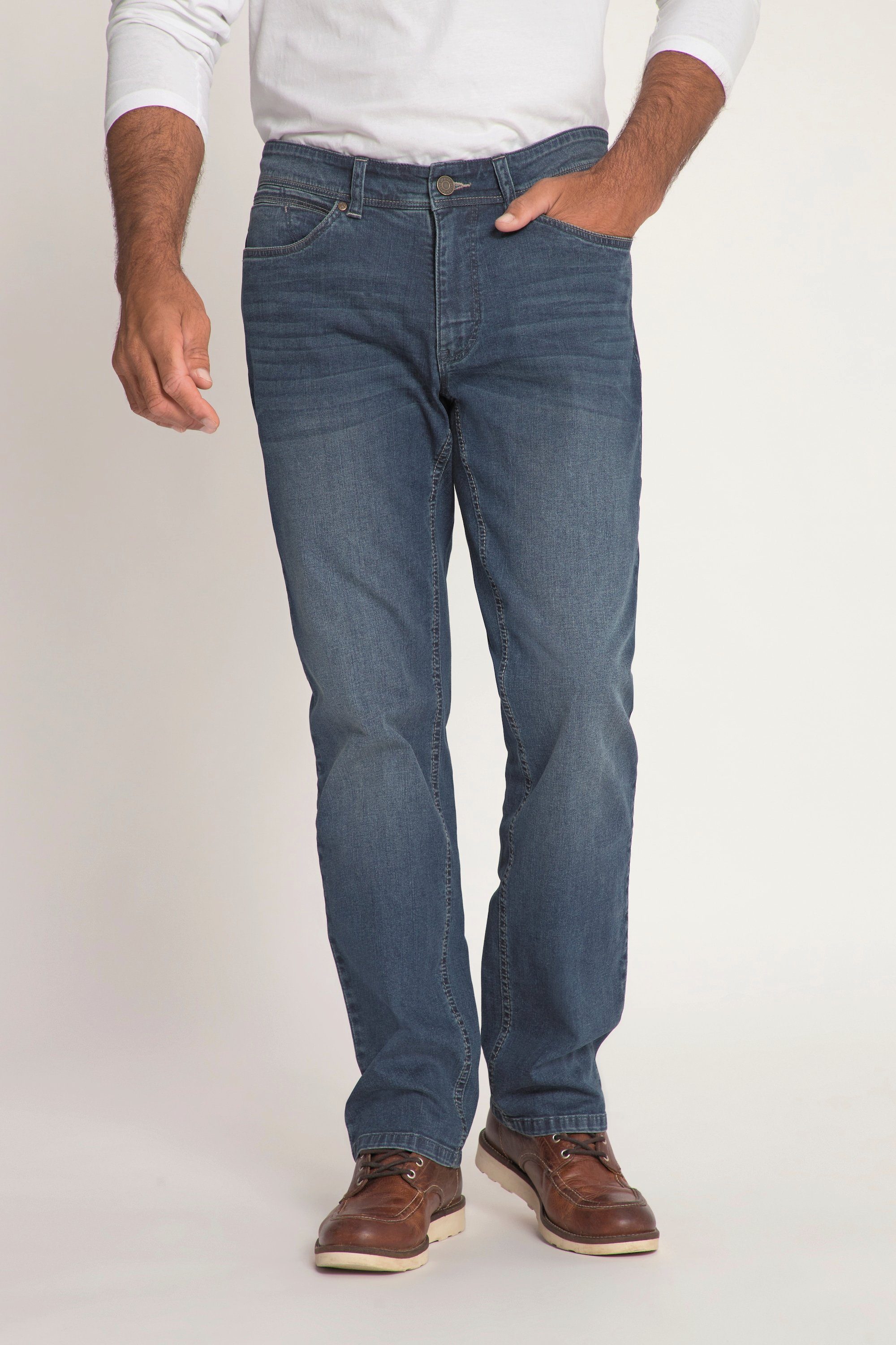 Fit Bauchfit 5-Pocket lightweight denim Cargohose Regular JP1880 Jeans blue dark