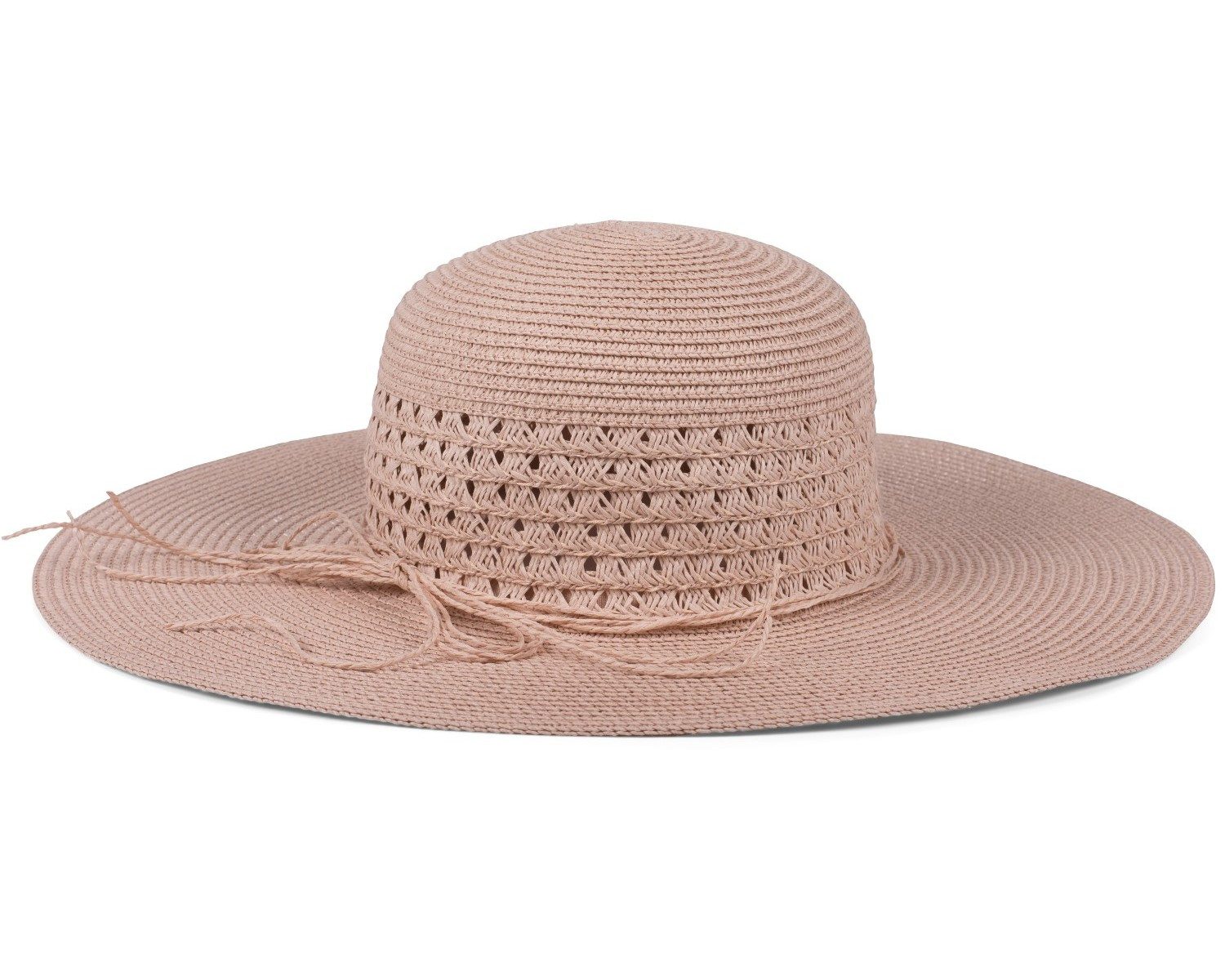 styleBREAKER Sonnenhut Großer Sonnenhut mit Hutband und Schleife Strohhut ( günstig online kaufen