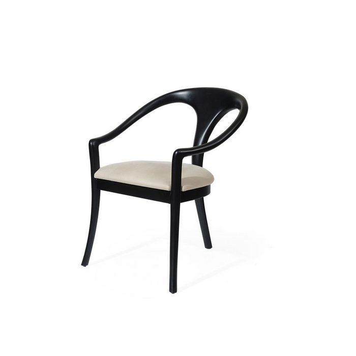 Villa Möbel Esszimmerstuhl Doha Creme - Holz Stuhl (Stuhl Set: Set enthält 4 St) Quality Made in Turkey Hand Made Quality Luxus-Microfaser