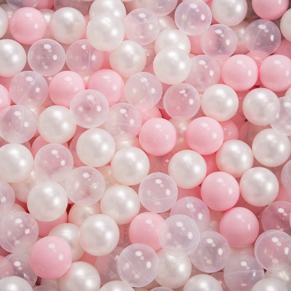 KiddyMoon Bällebad KW30D, (Bällepool mit bunten Bällen, 200-tlg., Bällepool Eckig), Made in Europe