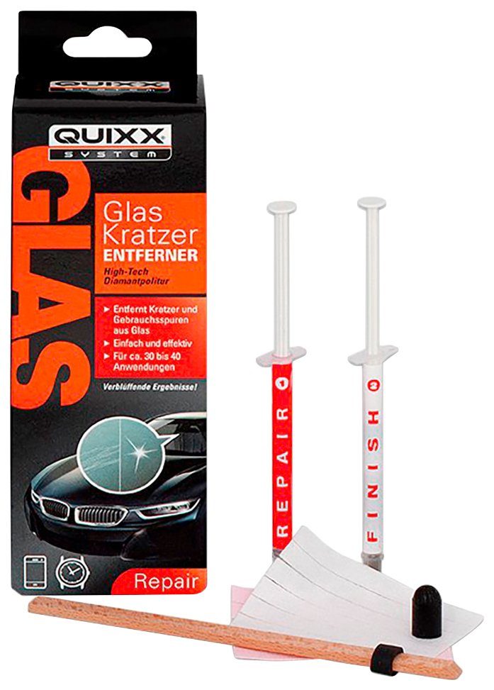 QUIXX Glas-Reparaturset, 5-St., Quixx Glaskratzer-Entferner Set