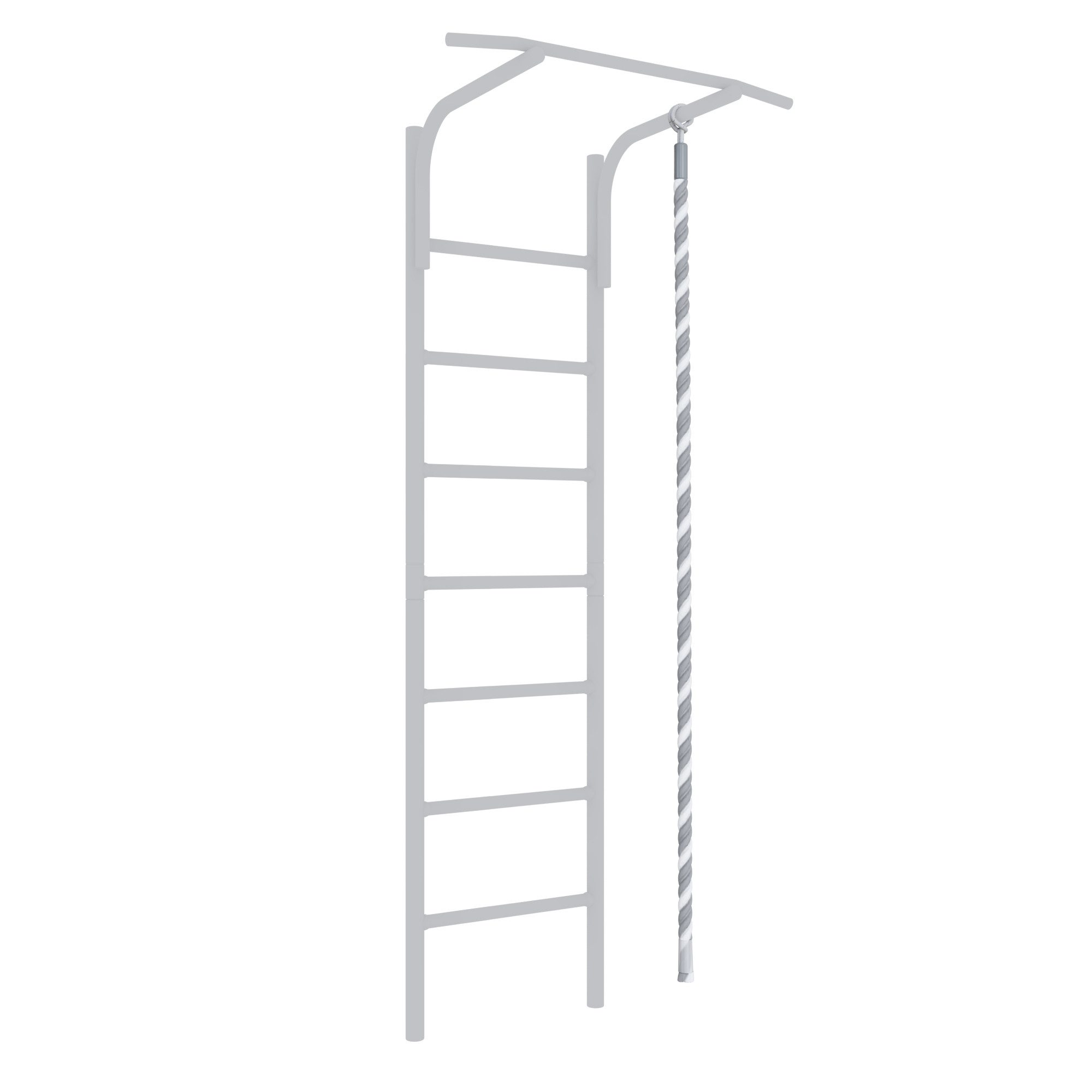 Jeflex Kletter-Trainingsgerät Jeflex Klettertau 230cm weiß / grau, Einhängeöse, robust