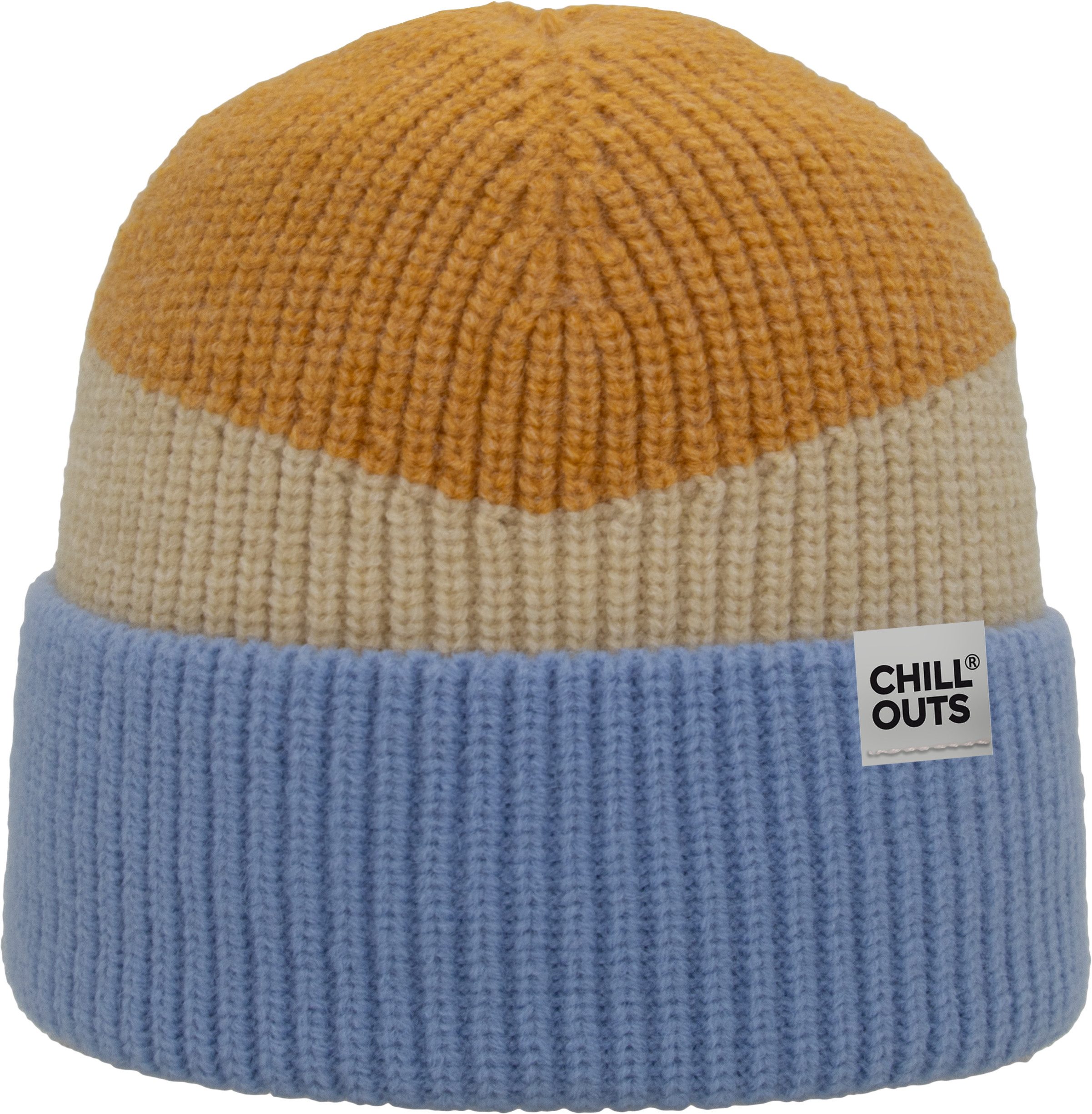 chillouts Beanie Natascha Hat Moderne Rippstrickbeanie in Blockfarben