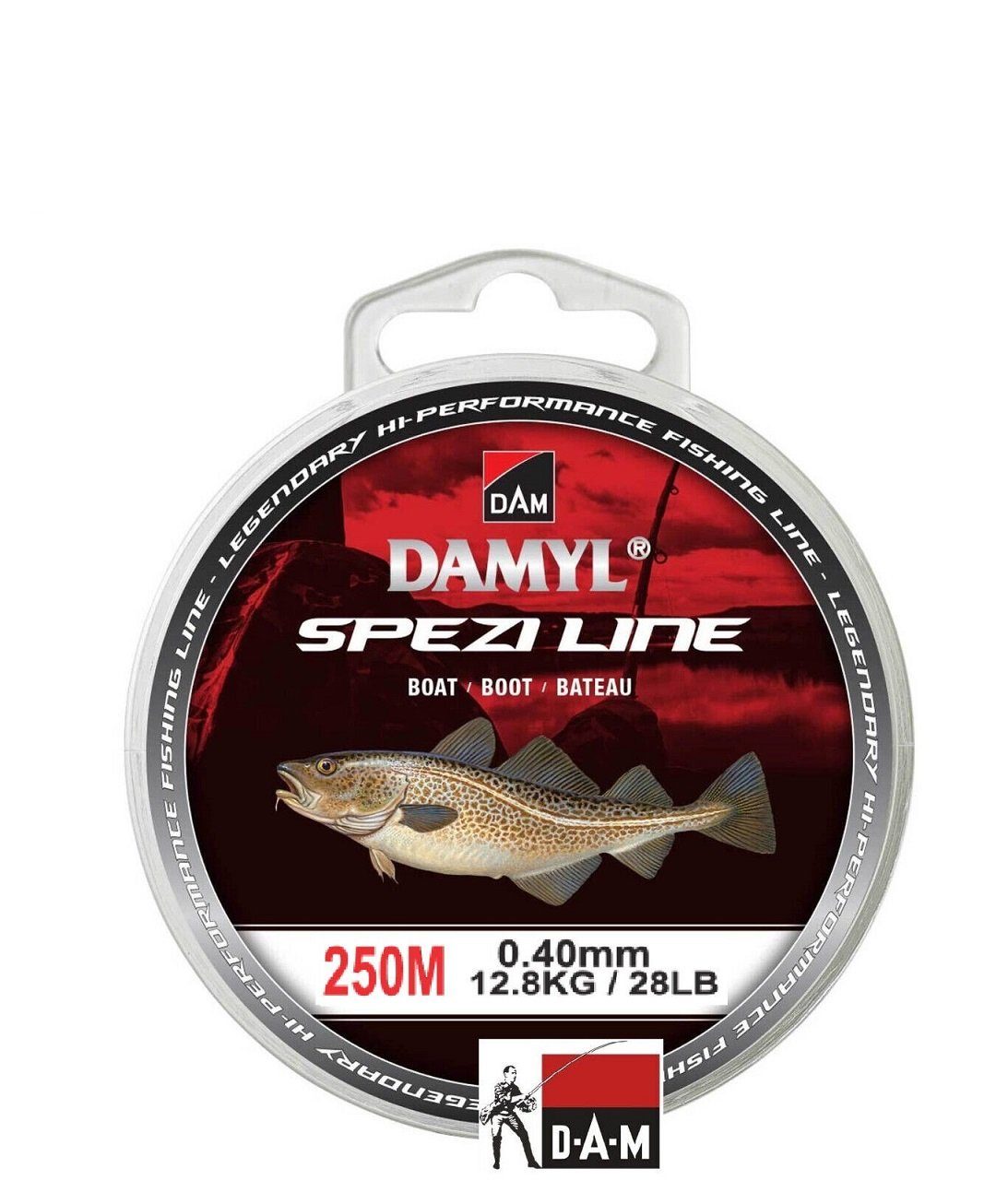 [Verschiedenes Produktsortiment!] DAM Fishing Angelschnur 0,35mm Line 0,50mm - Boat Damyl Spezi - Monofile Boot Angelschnur