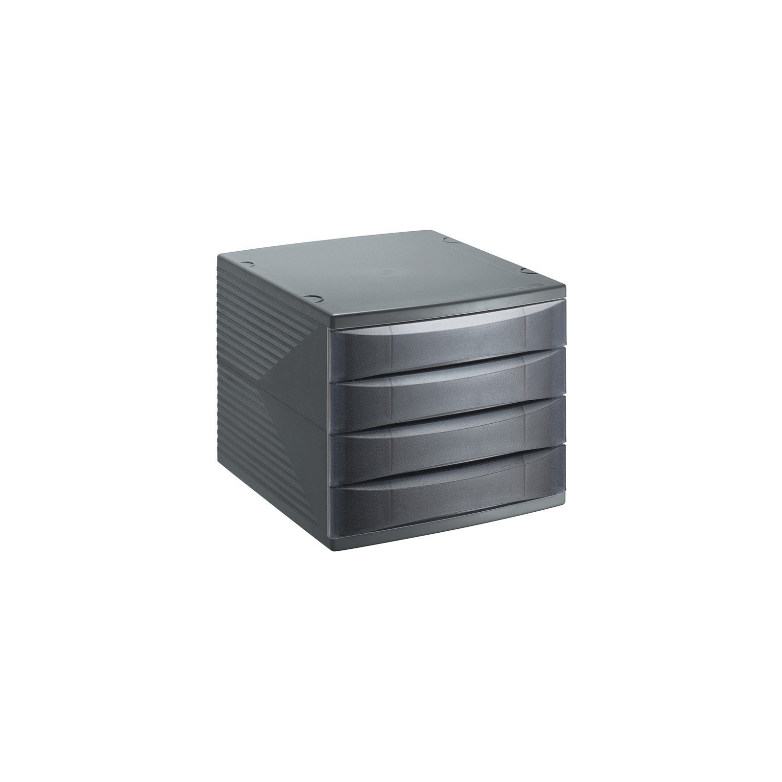 BPA-frei Schüben, Bürobox Kunststoff Schubladenbox ROTHO mit (PS) Quadra Schubladenbox 4