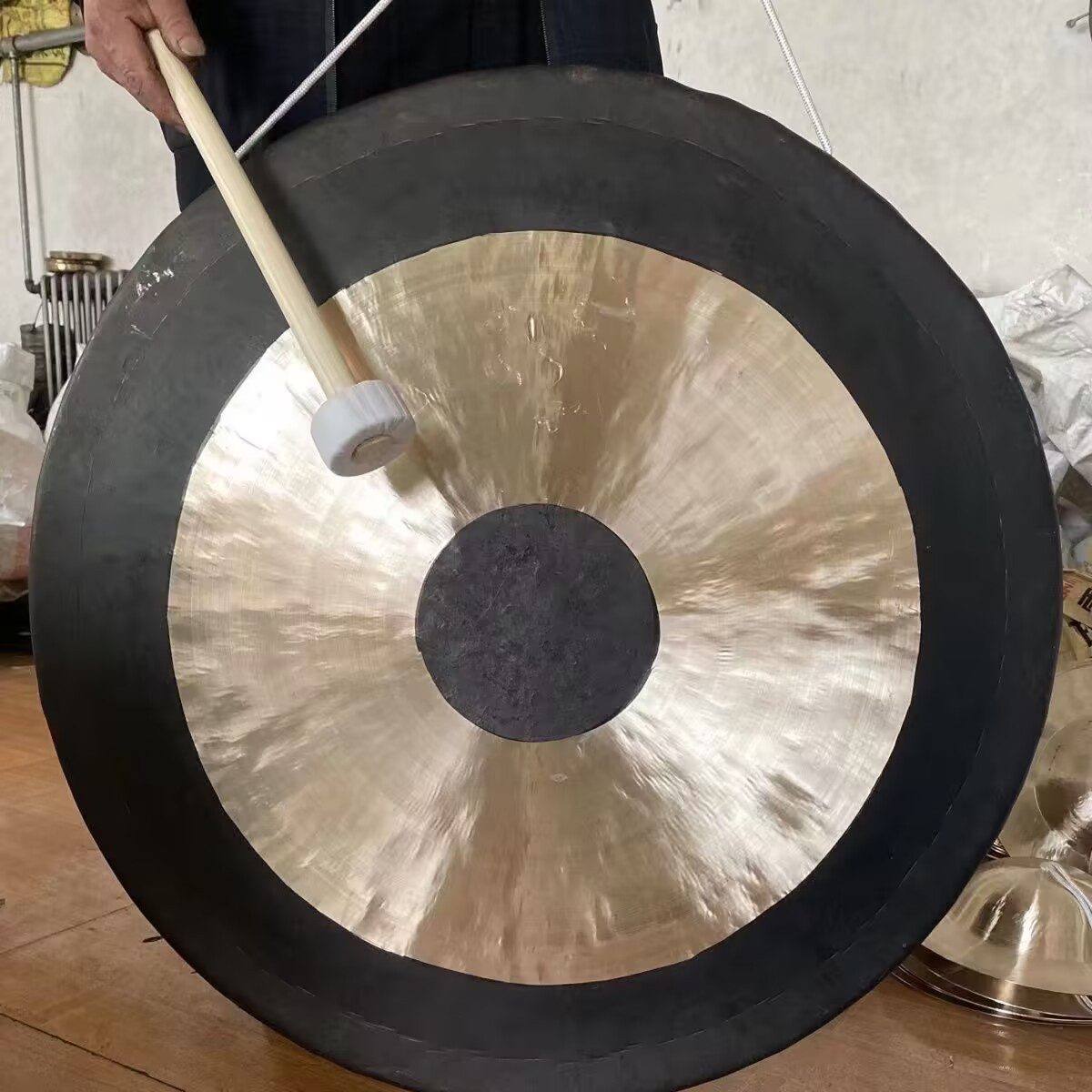 FANNOU Percussion Block Chinesischer Gong, Ø 50 cm, 1-St., Großer Gong-Brass Copper Percussion Yoga Heilung Sinfonieorchesters