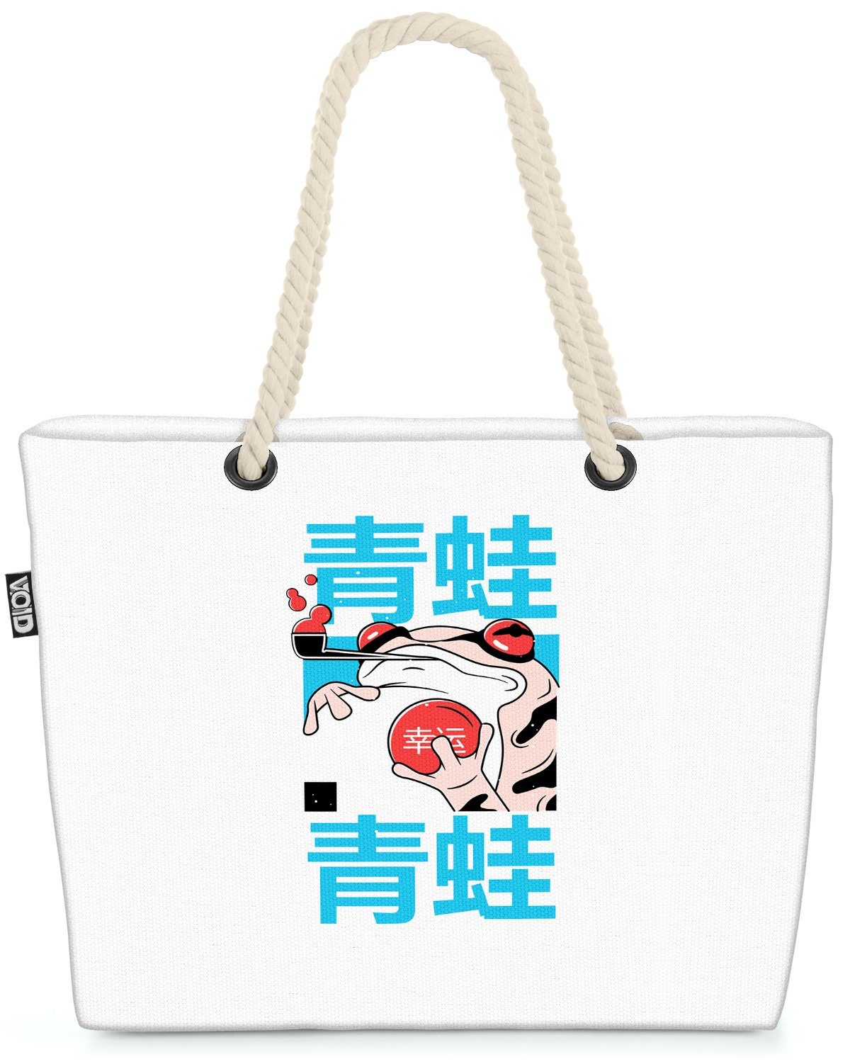 VOID Strandtasche (1-tlg), Frosch Asien Anime Grafik Manga Japan China Orientalisch Kultur Tier