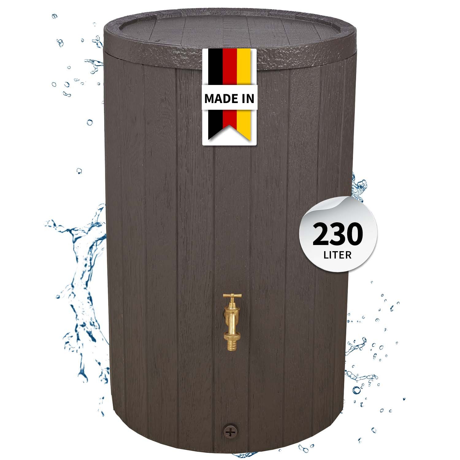 Regentonne TIMBER Regenspeicher 230 Liter braun