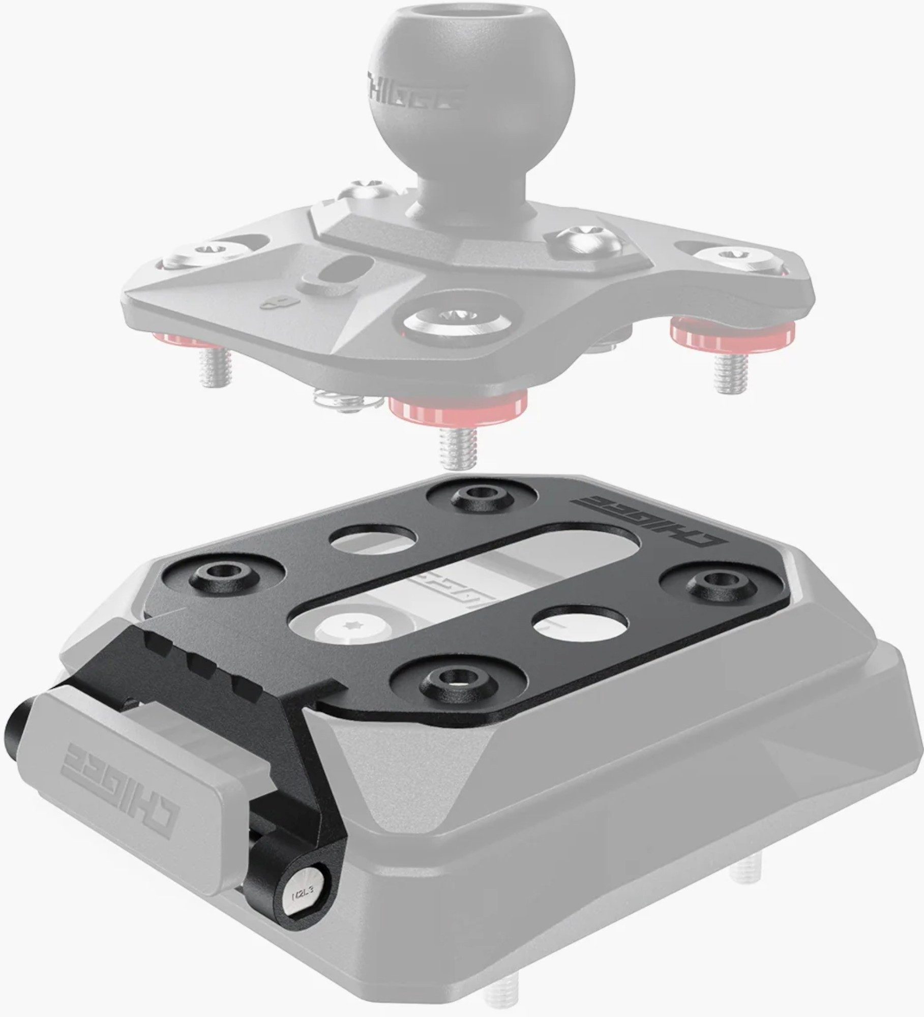CHIGEE MFP0187 Anti-Diebstahl-Entriegelungsbasis Motorrad-Navigationsgerät