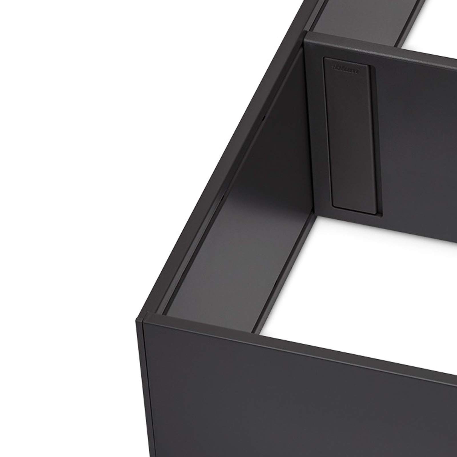 blum Schubladeneinsatz AMBIA-LINE Frontauszugsrahmen mit Höhe: 110 mm oriongrau mat, für LEGRABOX mit Nennlänge: 270 oder 400 mm