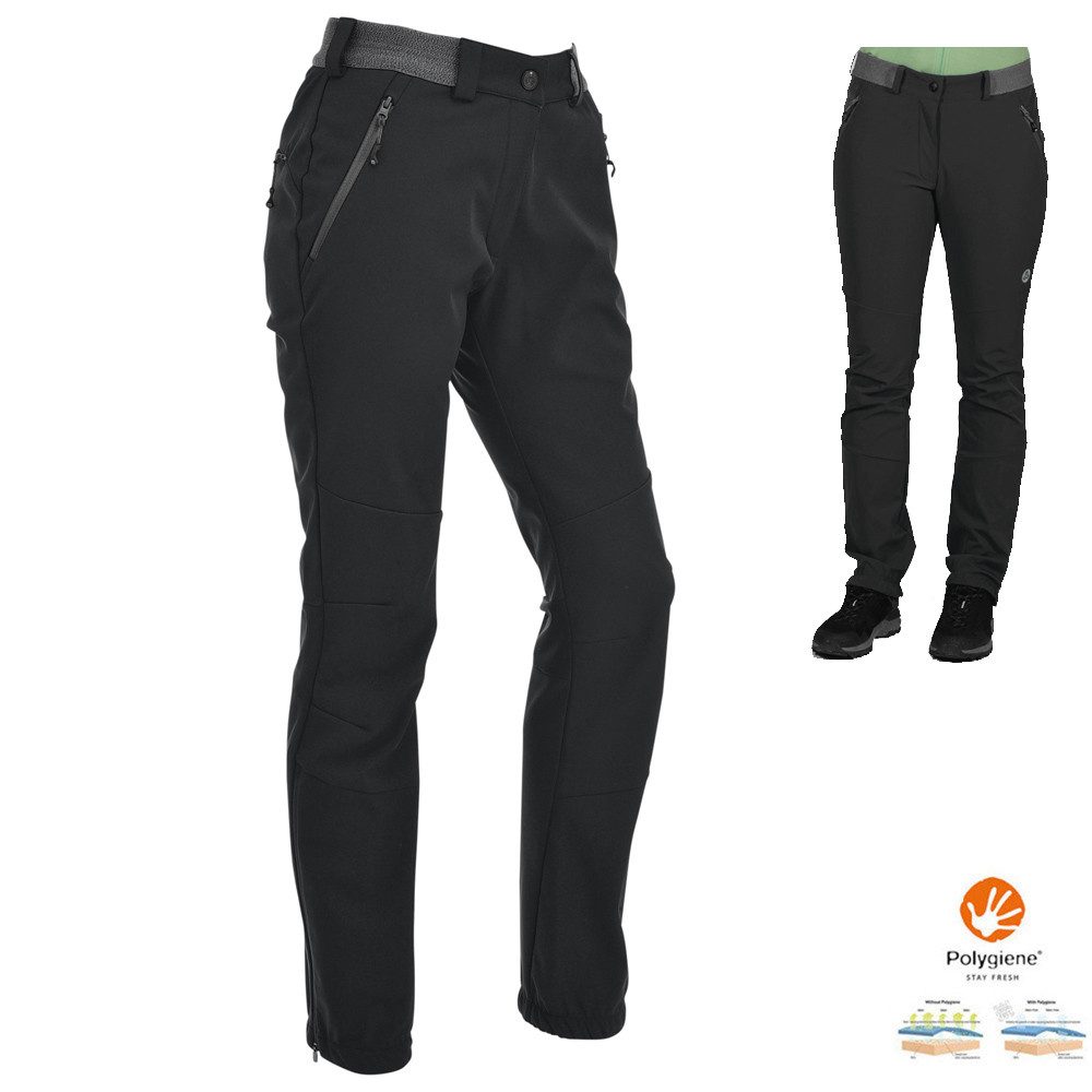 Maul Leggings Maul Sport Gran Paradiso 2XT 10.0 Damen Hybrid-Softshellhose, schwarz