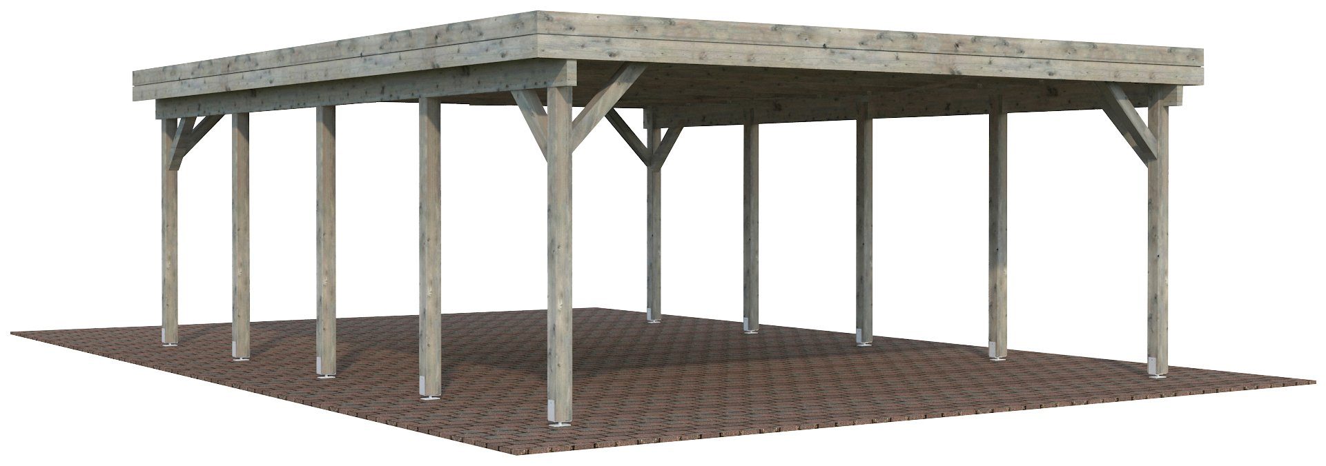 Palmako Doppelcarport Karl, BxT: 600x762 cm | Carports