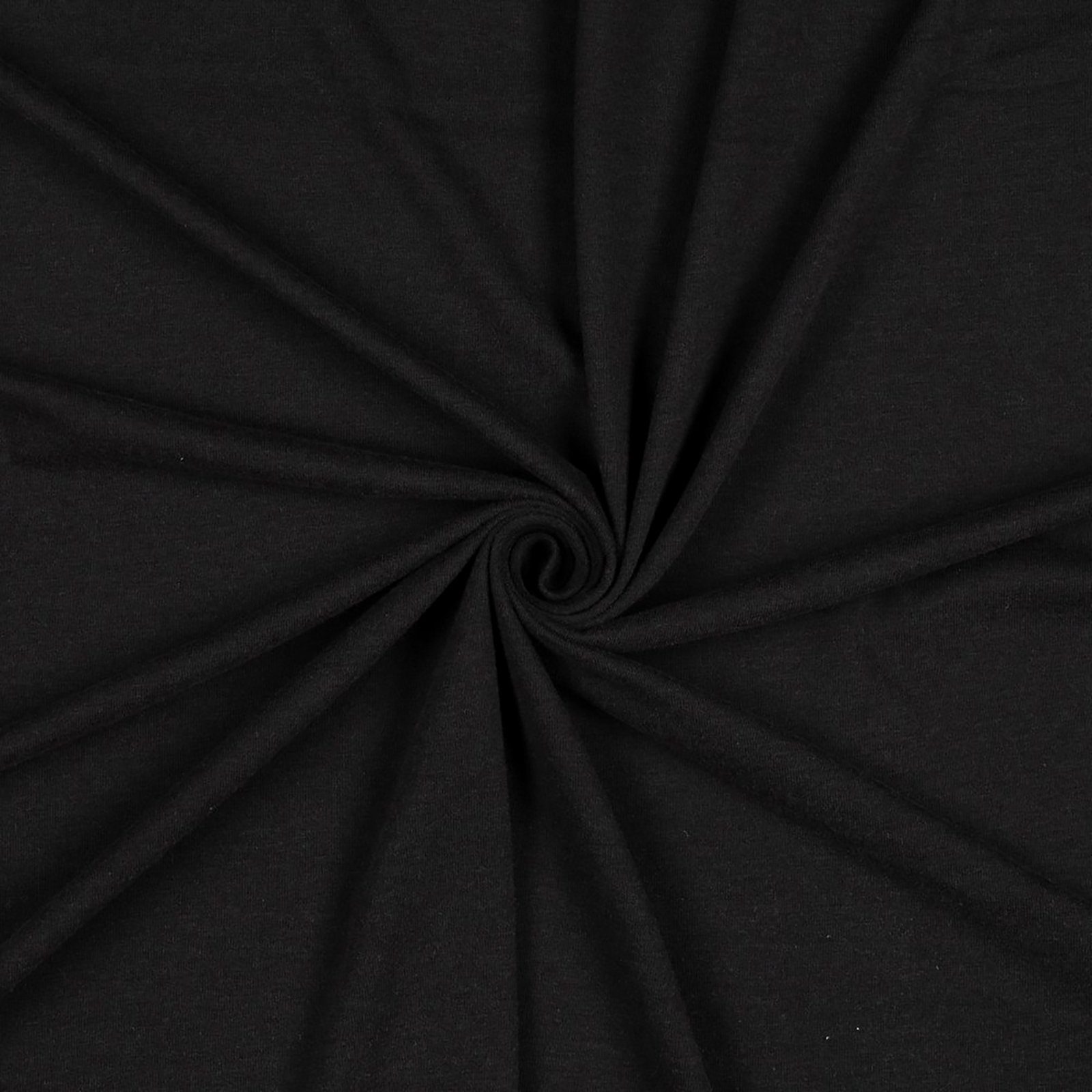 maDDma Stoff Jersey-Stoff 0,5m Viskose (Bambus) Baumwollstoff Meterware, 001 - schwarz