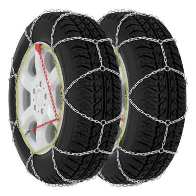 vidaXL Protektoren-Set Schneeketten für Autoreifen 2 Stk. 16 mm SUV 4x4 Größe 450 (2-tlg)