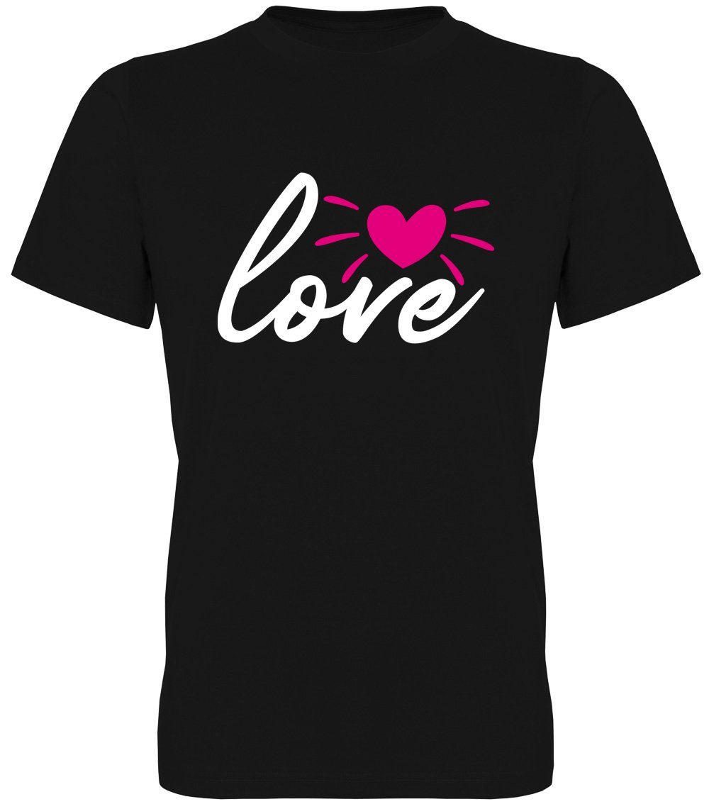 G-graphics T-Shirt Love Herren T-Shirt mit Frontprint zum Valentinstag