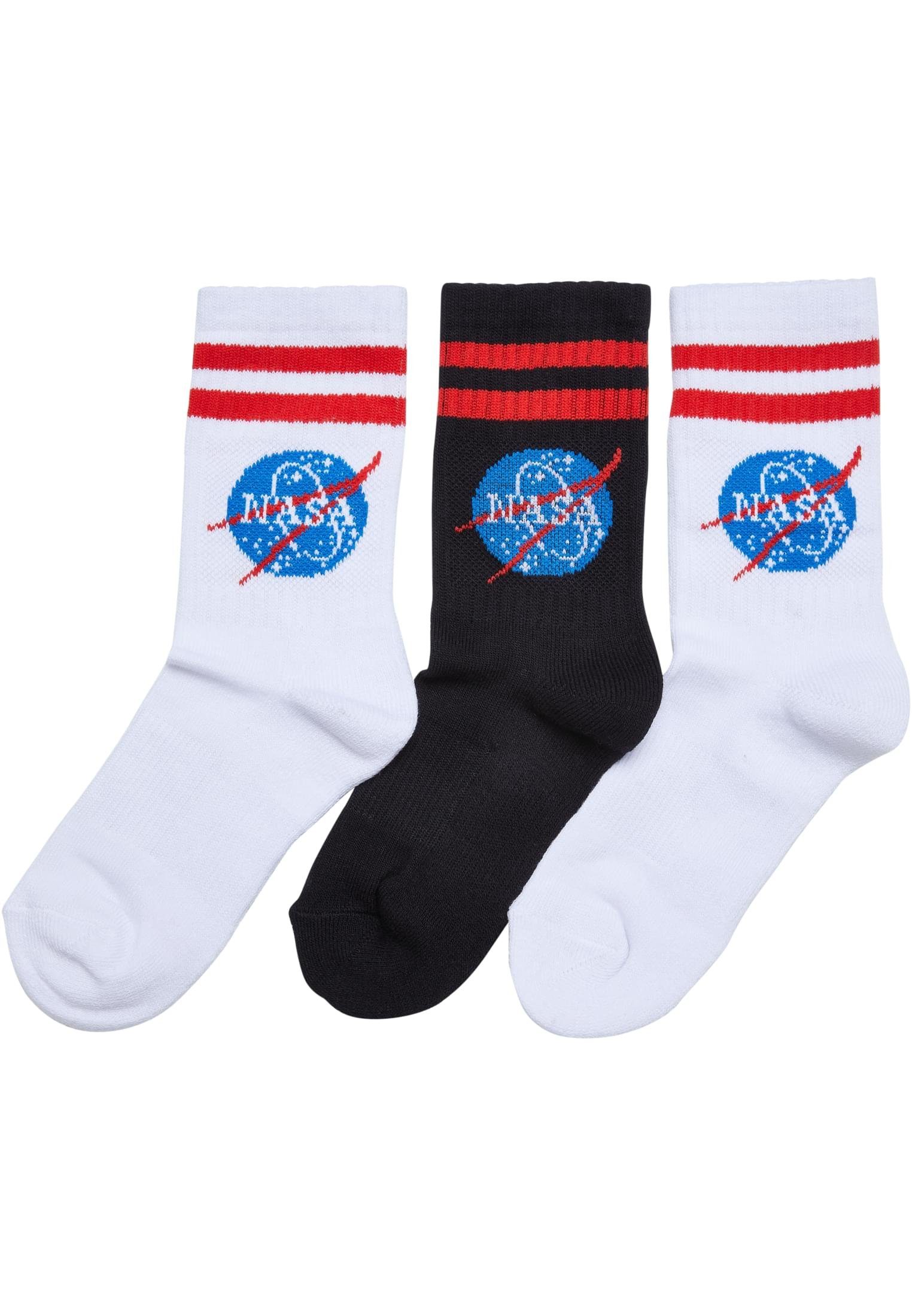 MisterTee Freizeitsocken Accessoires NASA Insignia Socks Kids 3-Pack (1-Paar )