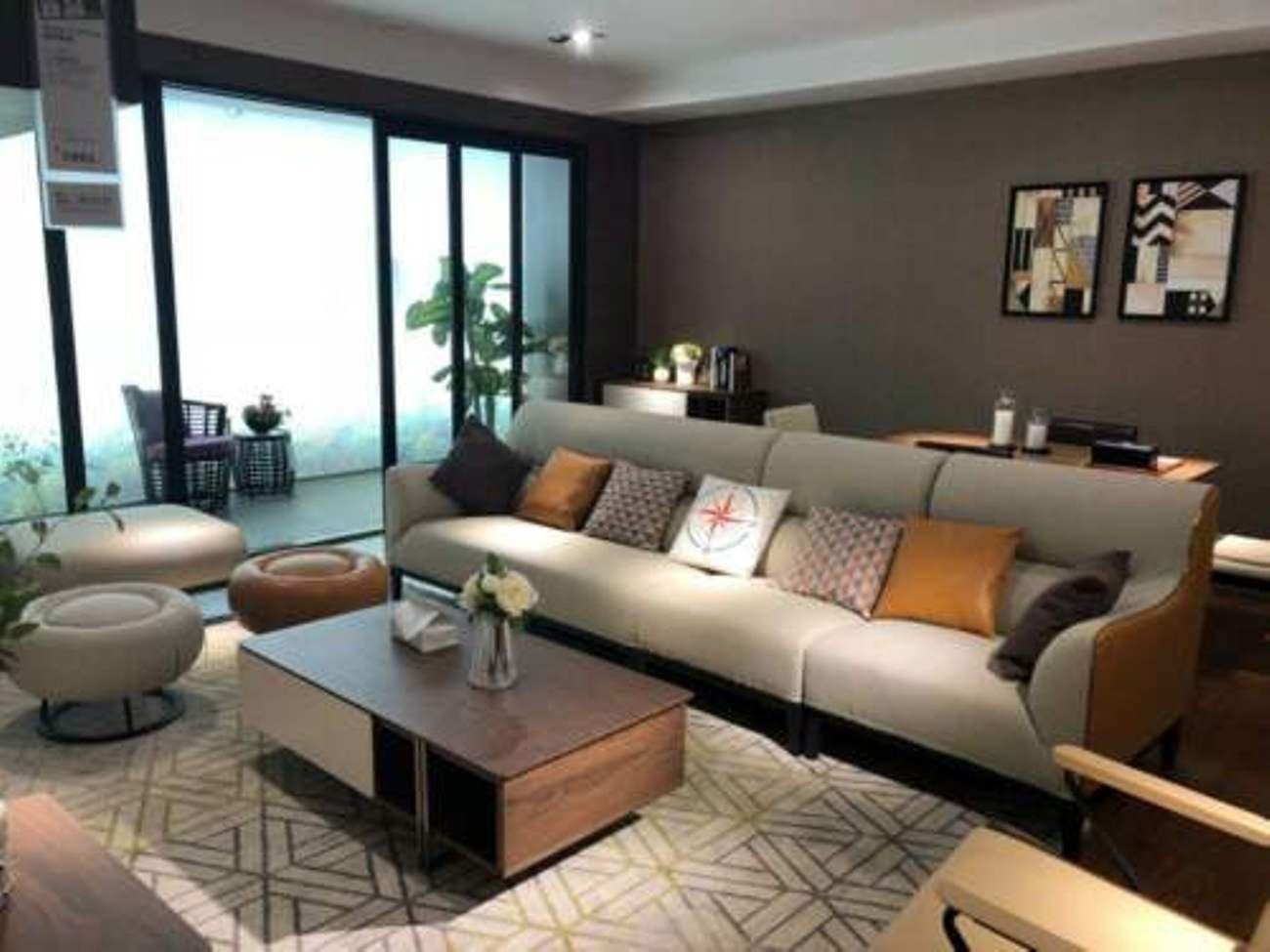 JVmoebel Wohnzimmer-Set, Moderne Viersitzer Couch Polster Design Sofa 4er Hocker Sitz Sofas
