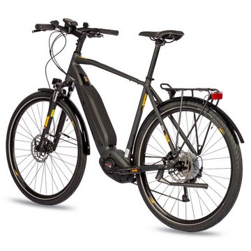 Airtracks E-Bike 28 Zoll Herren E-Bike Trekking Fahrrad LUMINA BOSCH PERFORMANCE LINE, 9 Gang, Kettenschaltung, Mittelmotor, 500 Wh Akku, SHIMANO ALIVIO RD-M3100 - 52cm 56cm - Mod. 2024