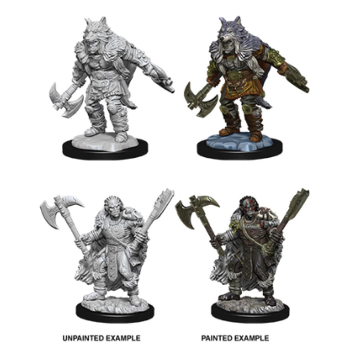 Spielfigur D&D Nolzur's Marvelous Miniatures Male Half-Orc Barbarian