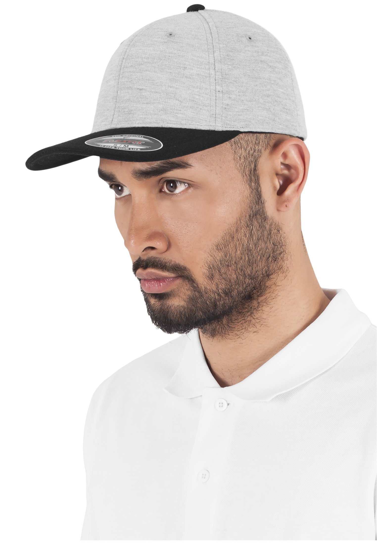 Jersey 6778T Flexfit Flexfit Accessoires Cap 2-Tone Jersey Flex Double gry/blk 2-Tone