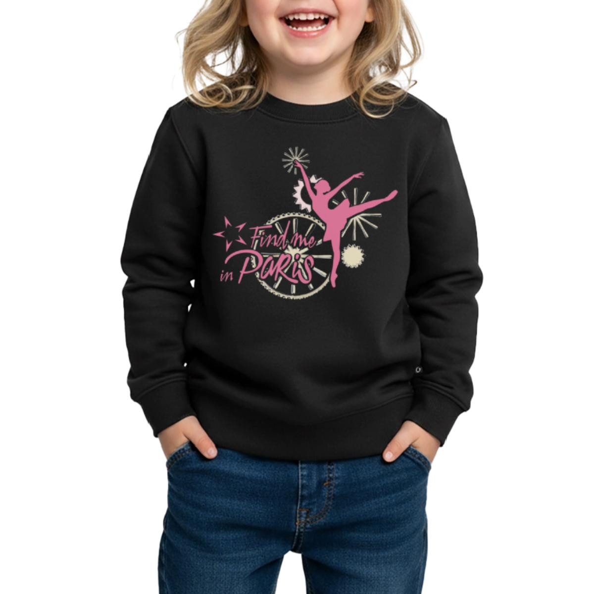 Sweatshirt Find me in Paris Logo rosa Kinder Premium Pullover