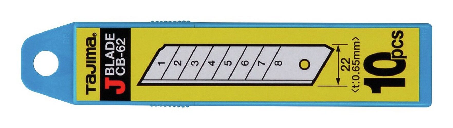 Tajima Cuttermesser, Klinge: 2.2 cm, (10 Stück), Cutterklinge LB62H für LC620 TAJI