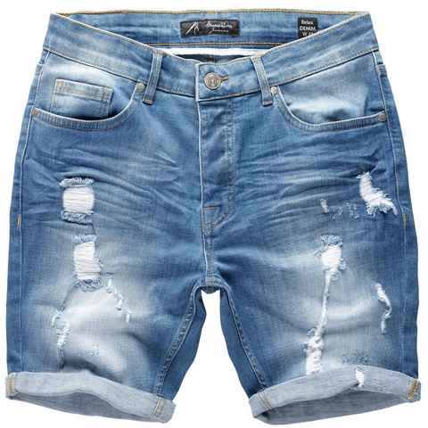 Amaci&Sons Jeansshorts SAN DIEGO Destroyed Jeans Shorts