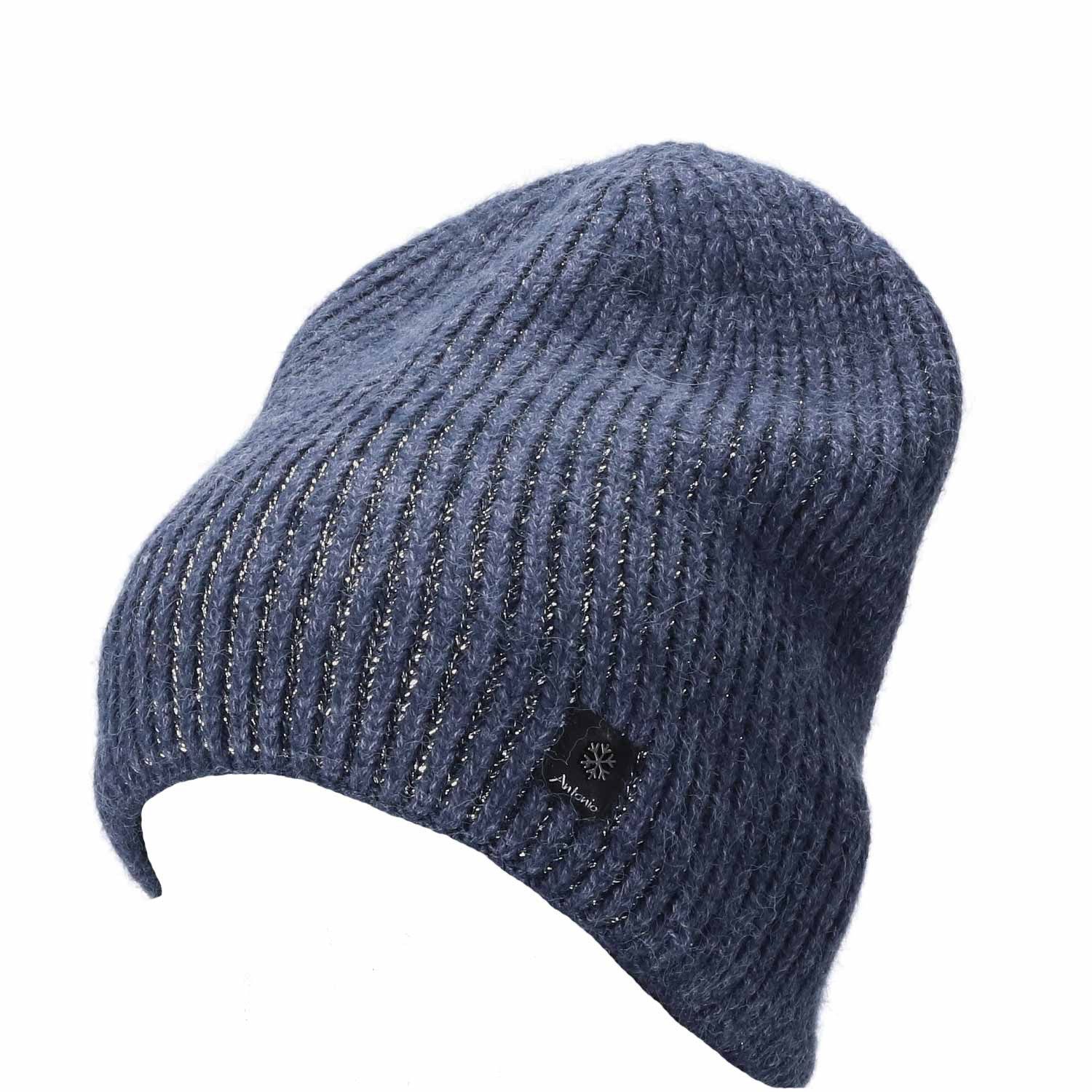 Antonio Strickmütze Antonio Winter Lady Hat Secret Glitter Beanie blau (1-S günstig online kaufen