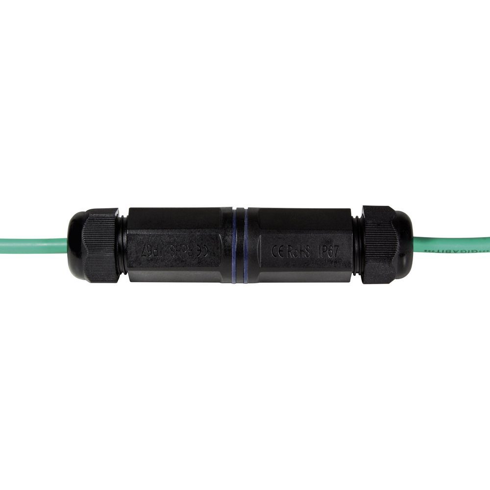 LogiLink LogiLink Netzwerk Adapter [1x RJ45-Buchse - 1x RJ45-Buchse] Schwarz Adapter