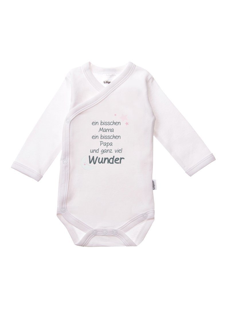 Liliput Wickelbody Mummy + Daddy niedlichen mit Frontprints (2-tlg)