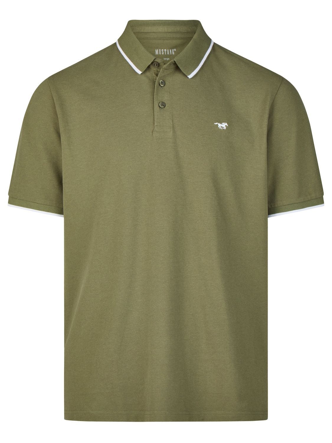 MUSTANG Poloshirt Herren Polohemd Pablo 3er-Set Regular Fit (Vorteilspack, 3-tlg) Basic Sommer Shirt aus 100% Baumwolle – Bild 4 von 5