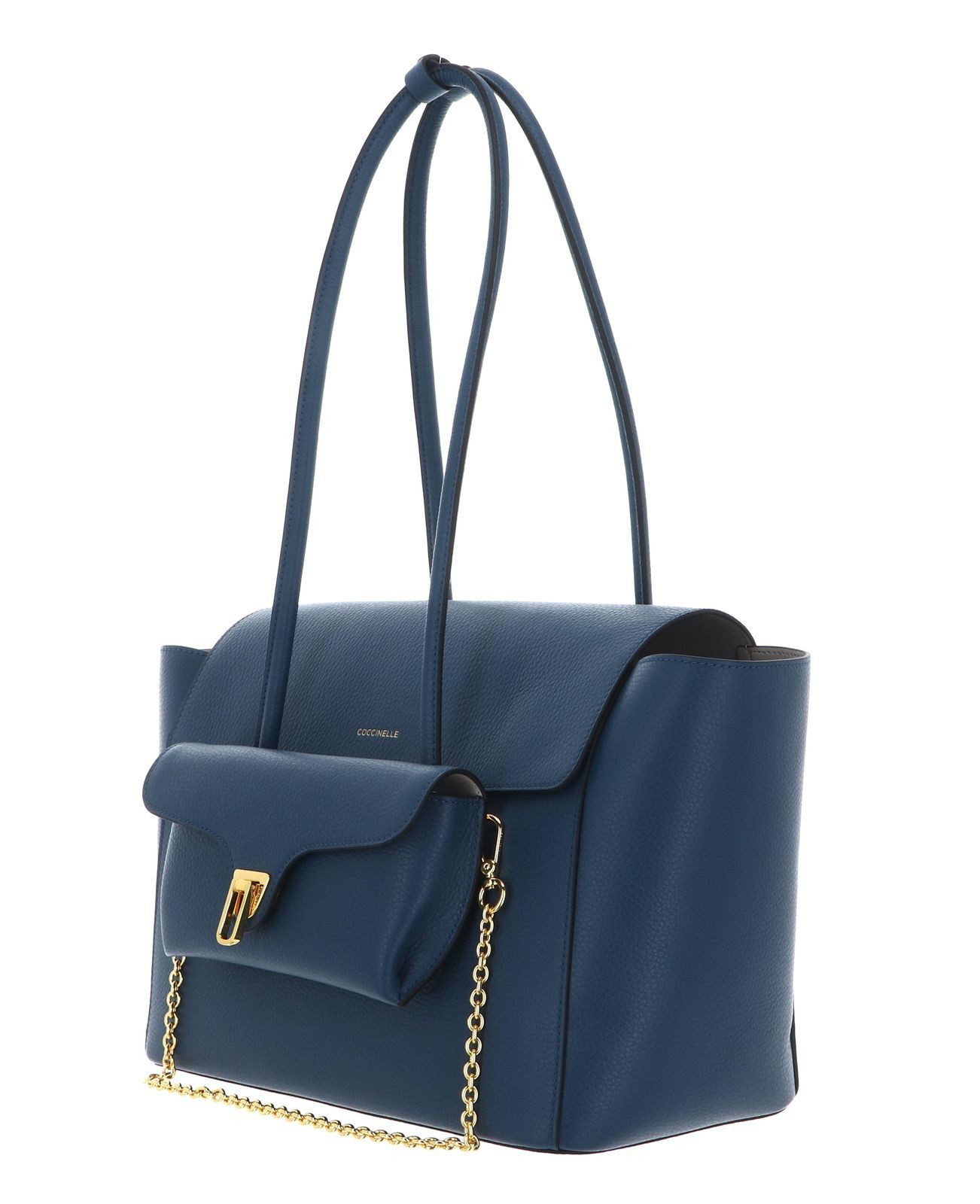 COCCINELLE Shopper Grained Leather Handbag (Set, 2-tlg), aus echtem Rindsleder