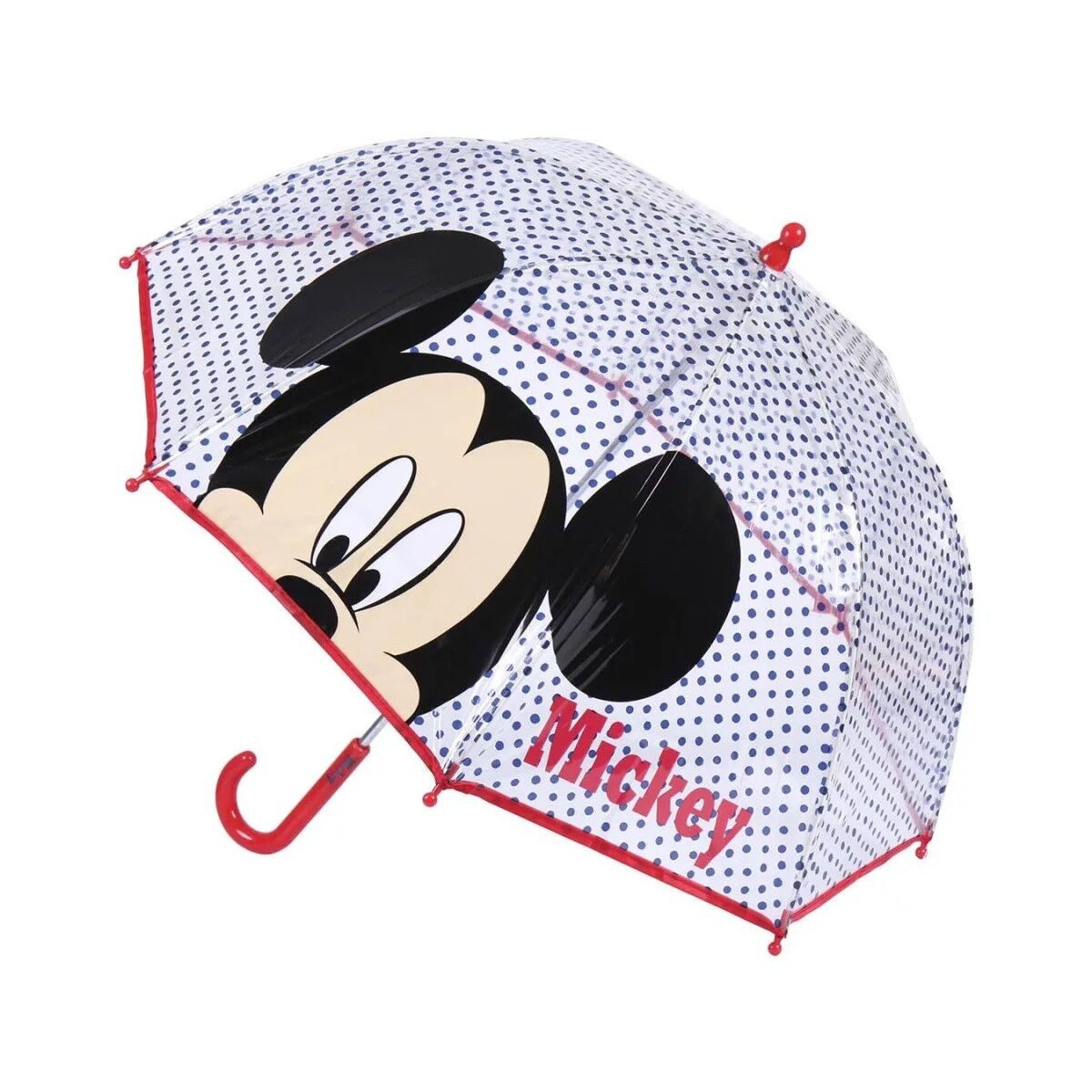 Stockregenschirm Disney Mickey Kinder transparenter Regenschirm Ø71 cm