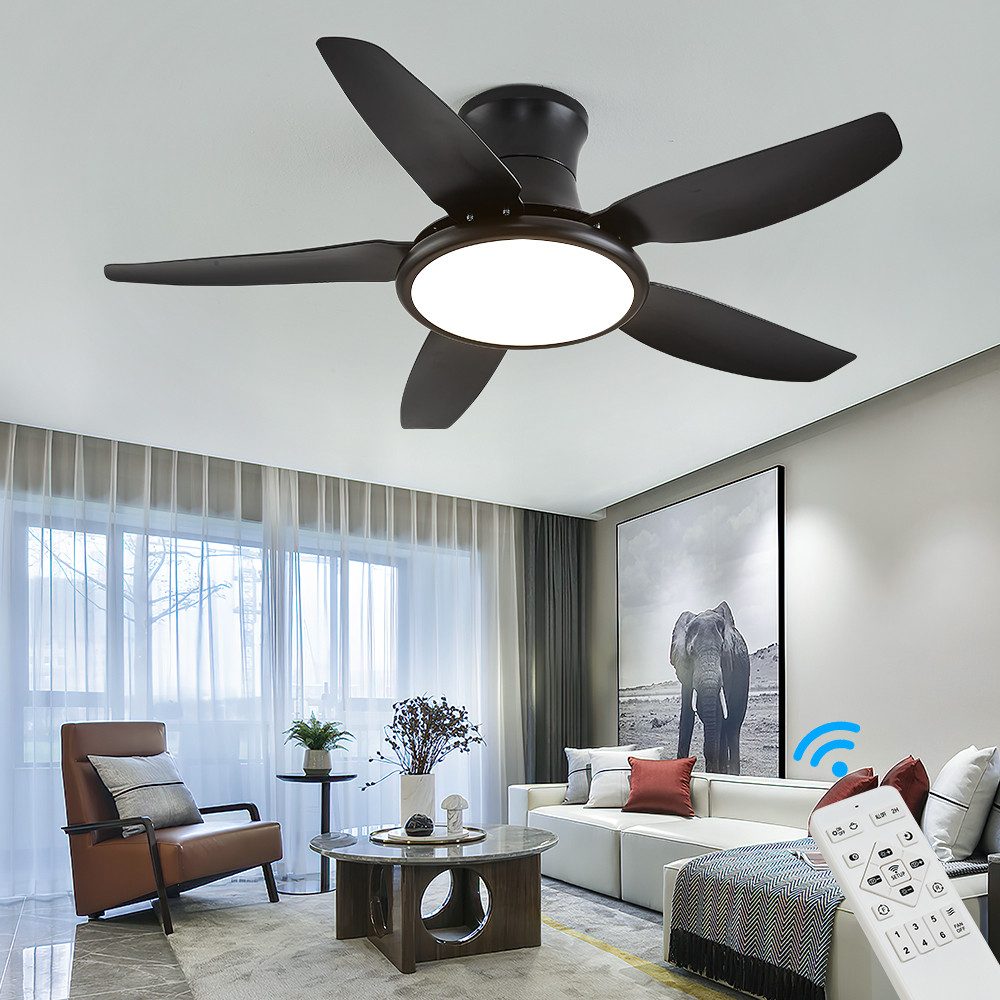 Eurotondisplay Deckenventilator Deckenventilator LED Beleuchtung 6 günstig online kaufen