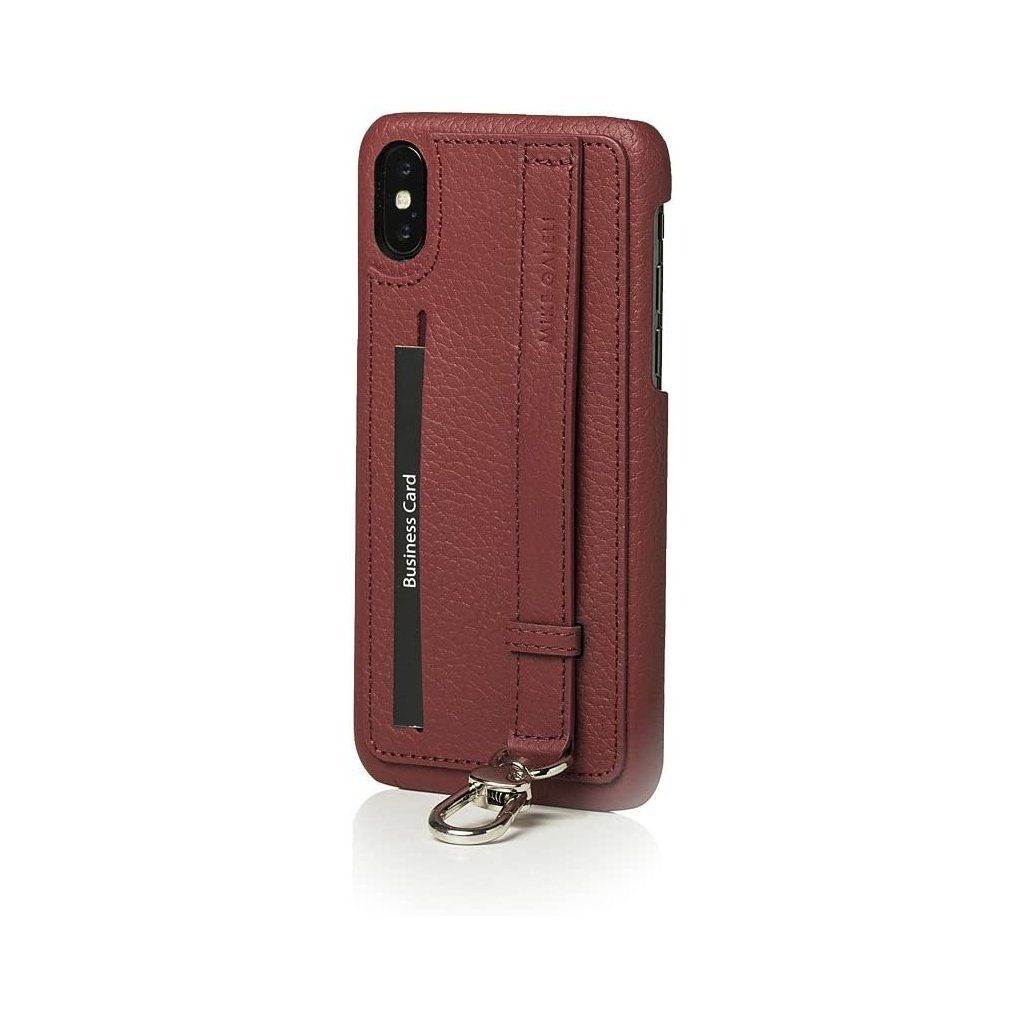Mike Galeli Handyhülle Back Case Jesse iPhone X rot Leder rotbraun