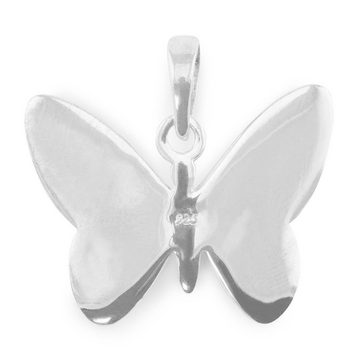 Monkimau Kettenanhänger Damen Schmetterling Anhänger Kette 925 Silber (Packung)